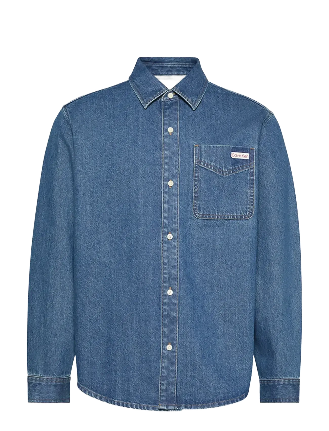 Calvin Klein Jeans CLASSIC HARBOUR BLUE OVERSHIRT - Skjortor - HARBOUR BLUE / blue