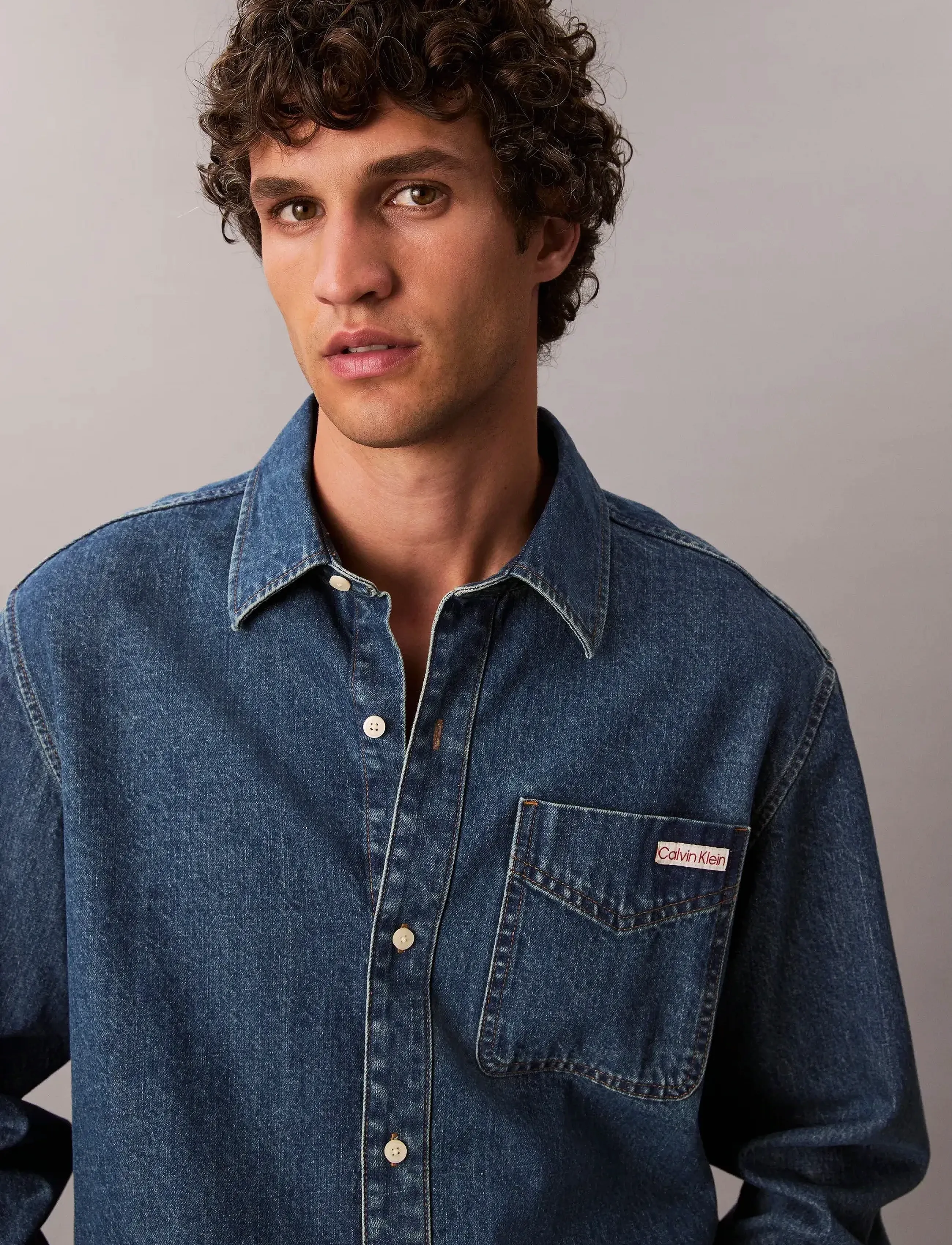 Calvin Klein Jeans - CLASSIC HARBOUR BLUE OVERSHIRT - denim overhemden - harbour blue - 2