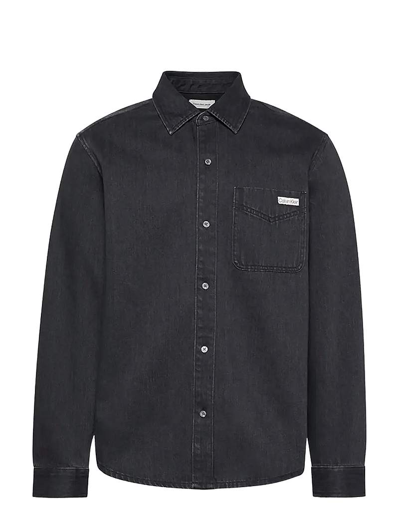 Calvin Klein Jeans - CLASSIC 205 BLACK OVERSHIRT - chemises en jean - 205 black - 1