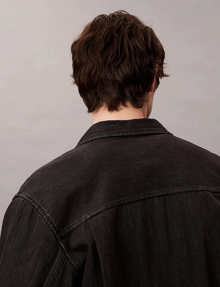 Calvin Klein Jeans - CLASSIC 205 BLACK OVERSHIRT - farkkupaidat - 205 black - 2