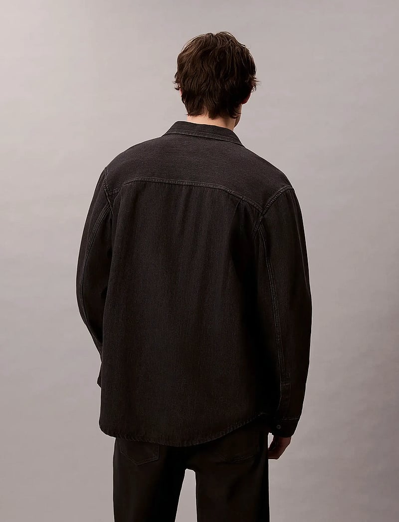 Calvin Klein Jeans - CLASSIC 205 BLACK OVERSHIRT - chemises en jean - 205 black - 5