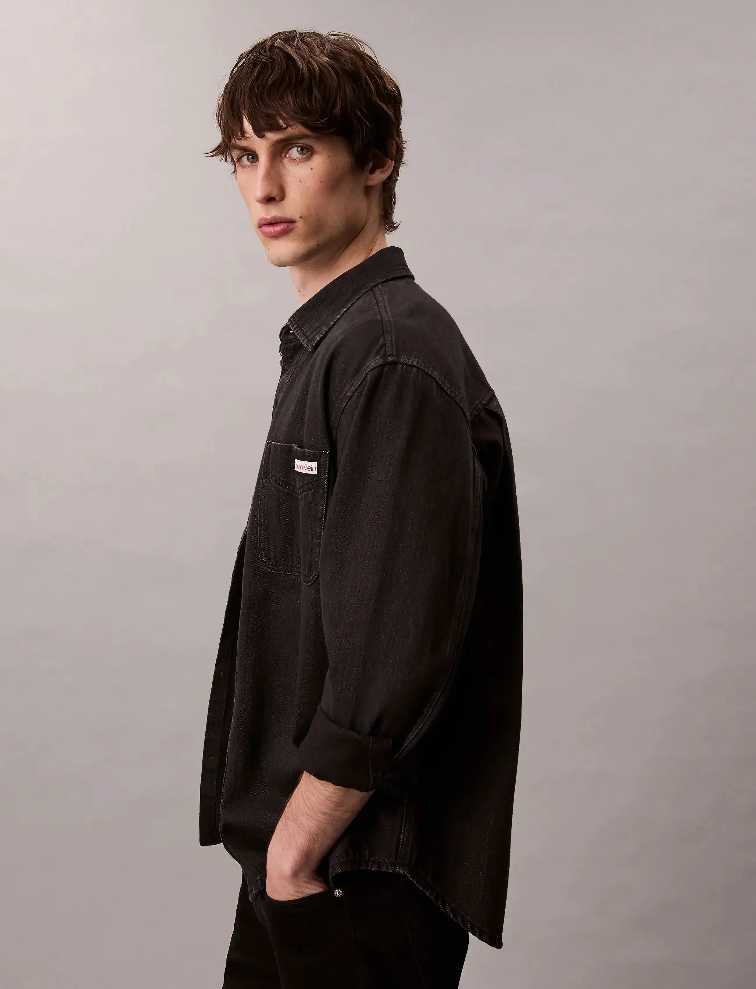 Calvin Klein Jeans Classic 205 Black Overshirt skjortor & blusar herr – bild 6