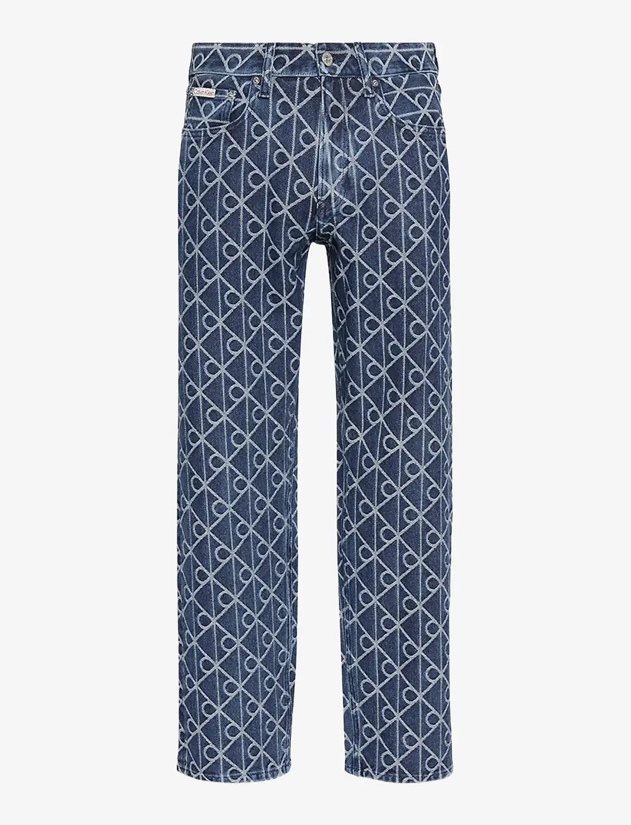 Calvin Klein Jeans - 90S STRAIGHT INDIGO EMBLEM JACQU - regular jeans - indigo emblem - 1