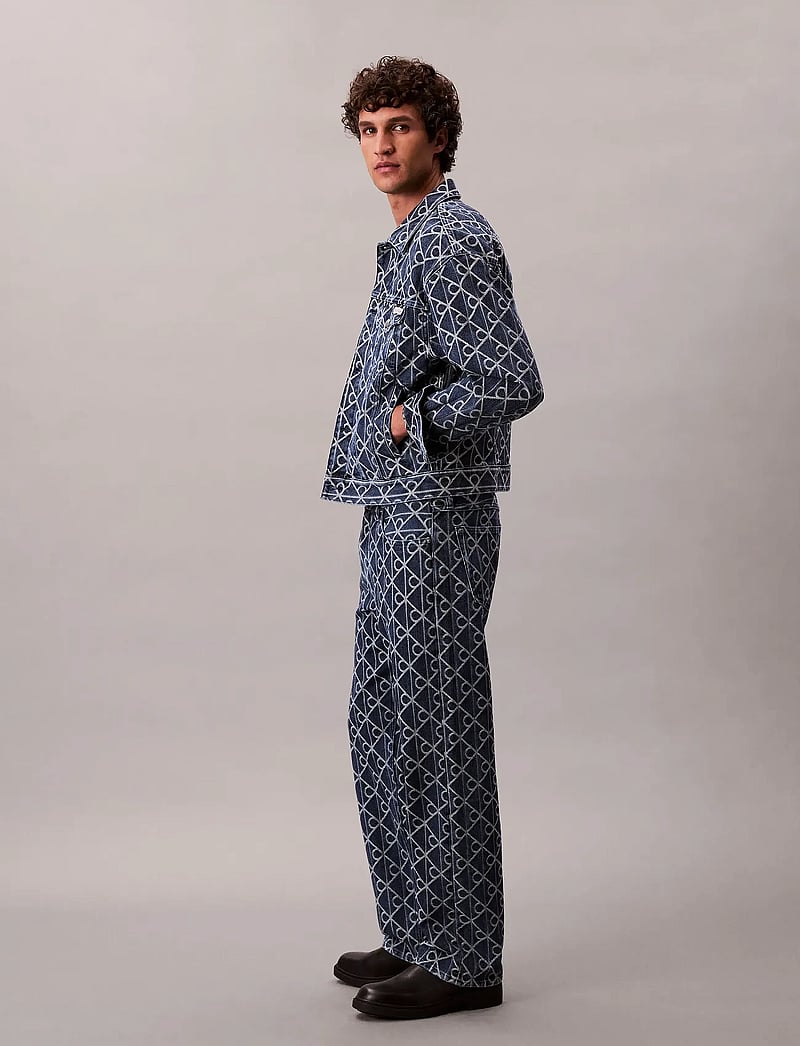 Calvin Klein Jeans - 90S STRAIGHT INDIGO EMBLEM JACQU - regular jeans - indigo emblem - 3