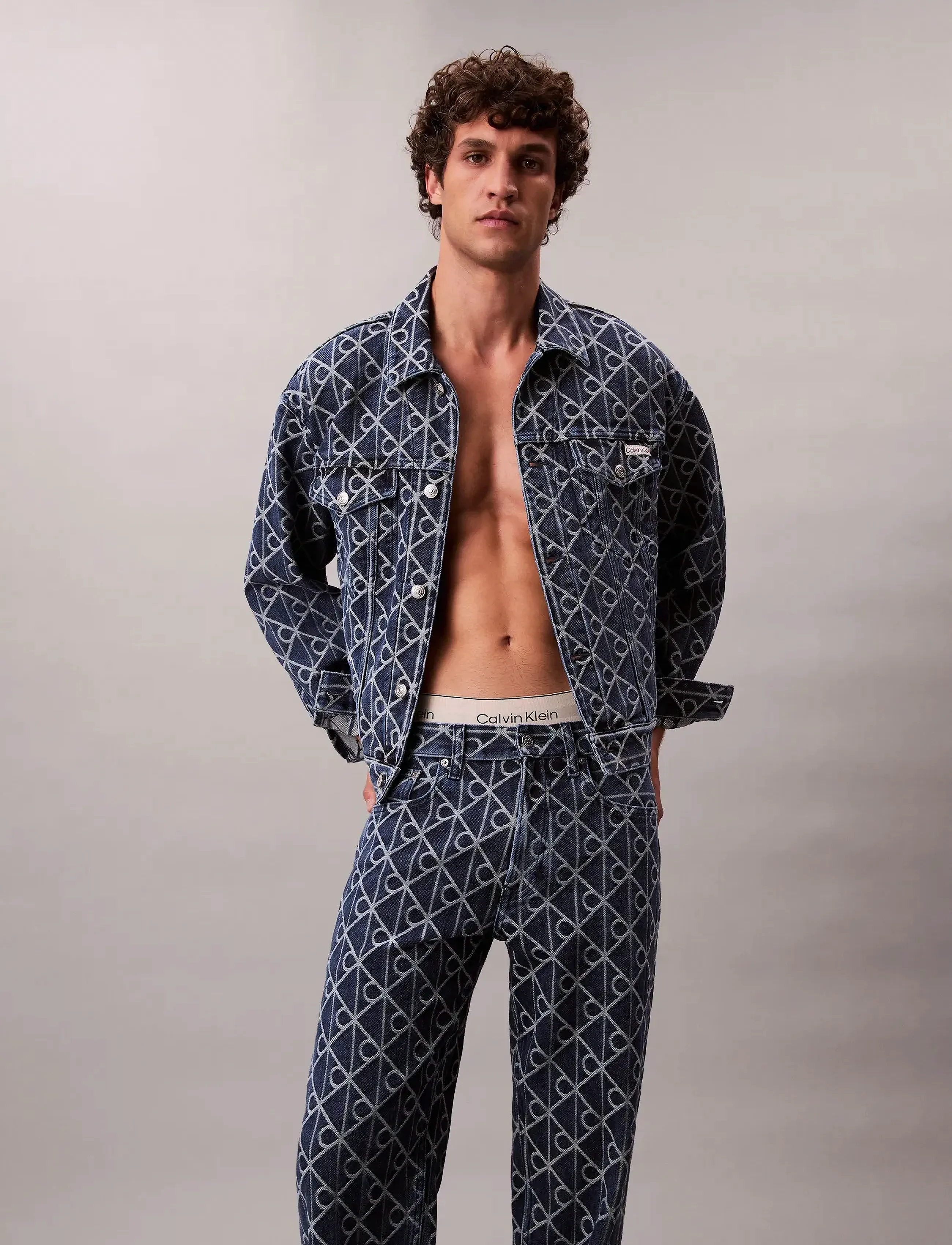 Calvin Klein Jeans - 90S STRAIGHT INDIGO EMBLEM JACQU - indigo emblem - 5