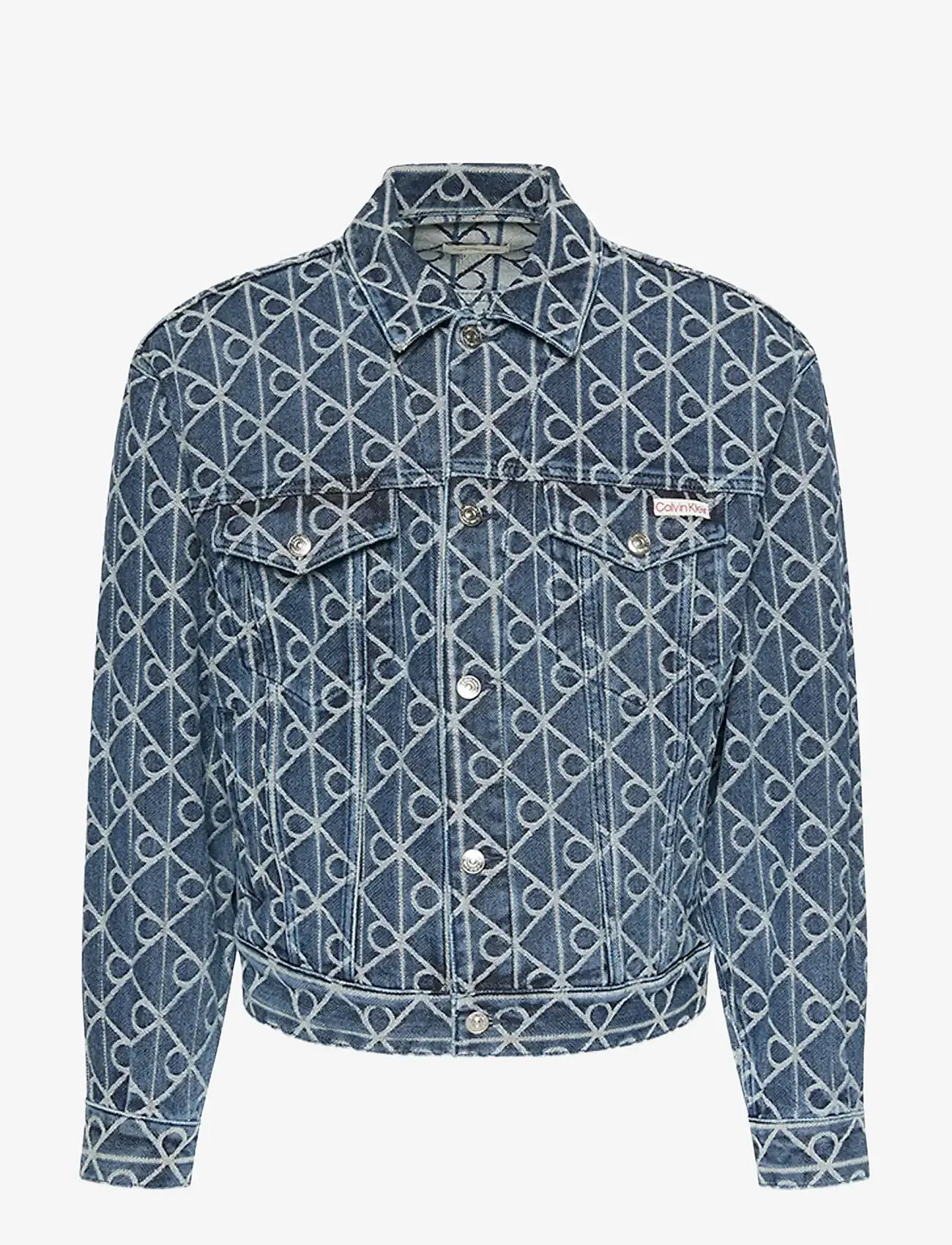 Calvin Klein Jeans - 90S INDIGO EMBLEM JACQUARD TRUCK - voodrita teksajakid - indigo emblem - 1