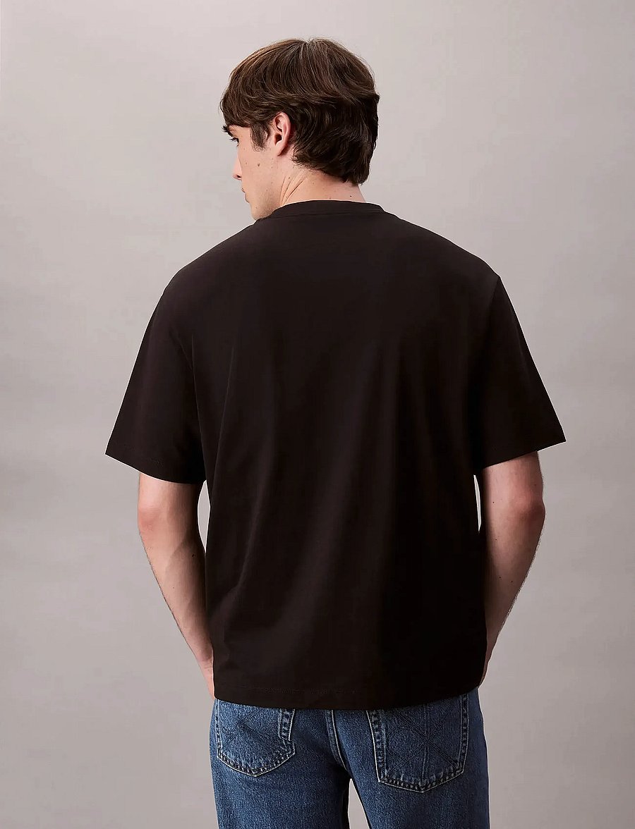 Calvin Klein Jeans - SS 16S TC CALVIN KLEIN BLOCK GRA - short-sleeved t-shirts - black - 5