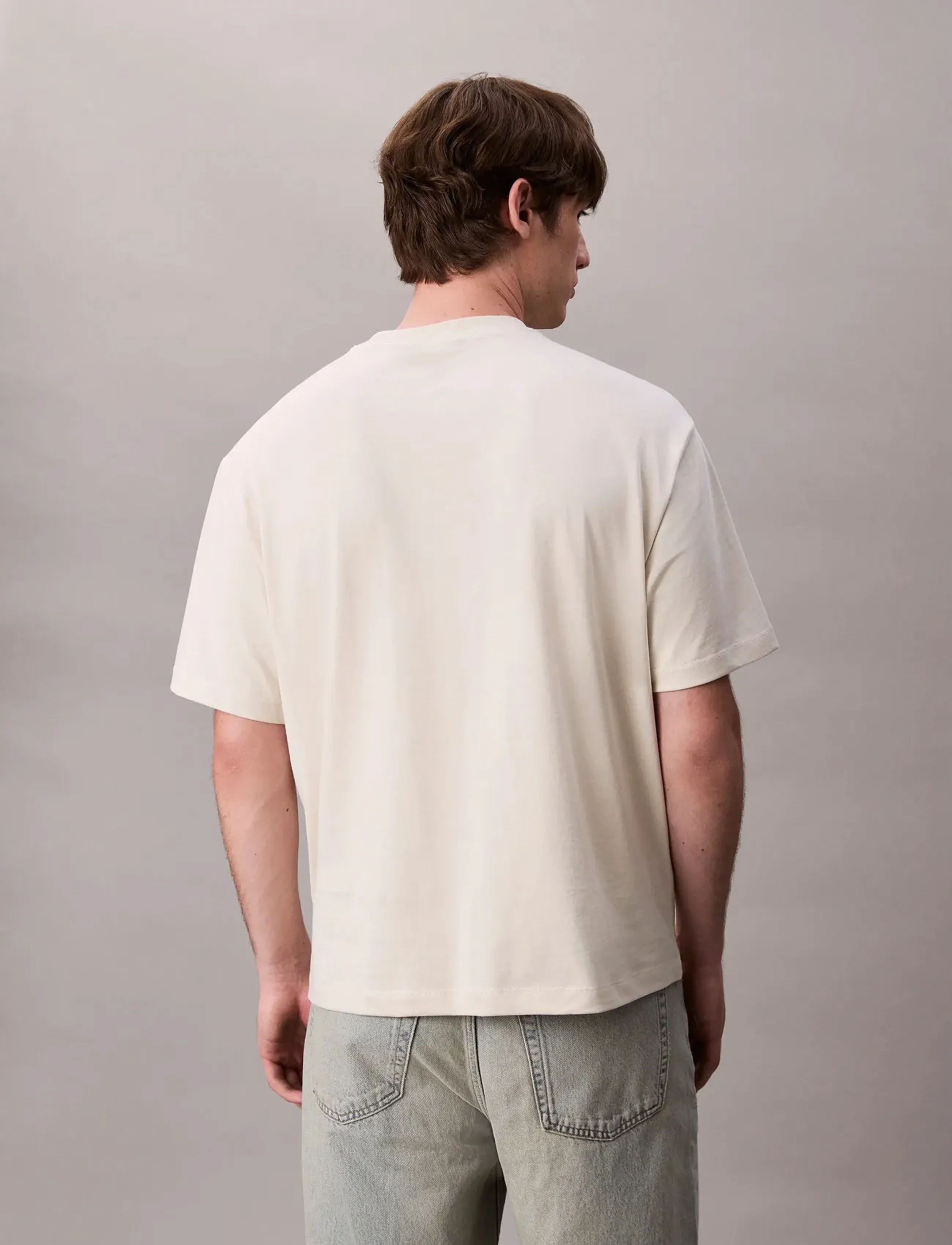 Calvin Klein Jeans Ss 16S Tc Calvin Klein Block Gra t-shirts med tryck herr – bild 4