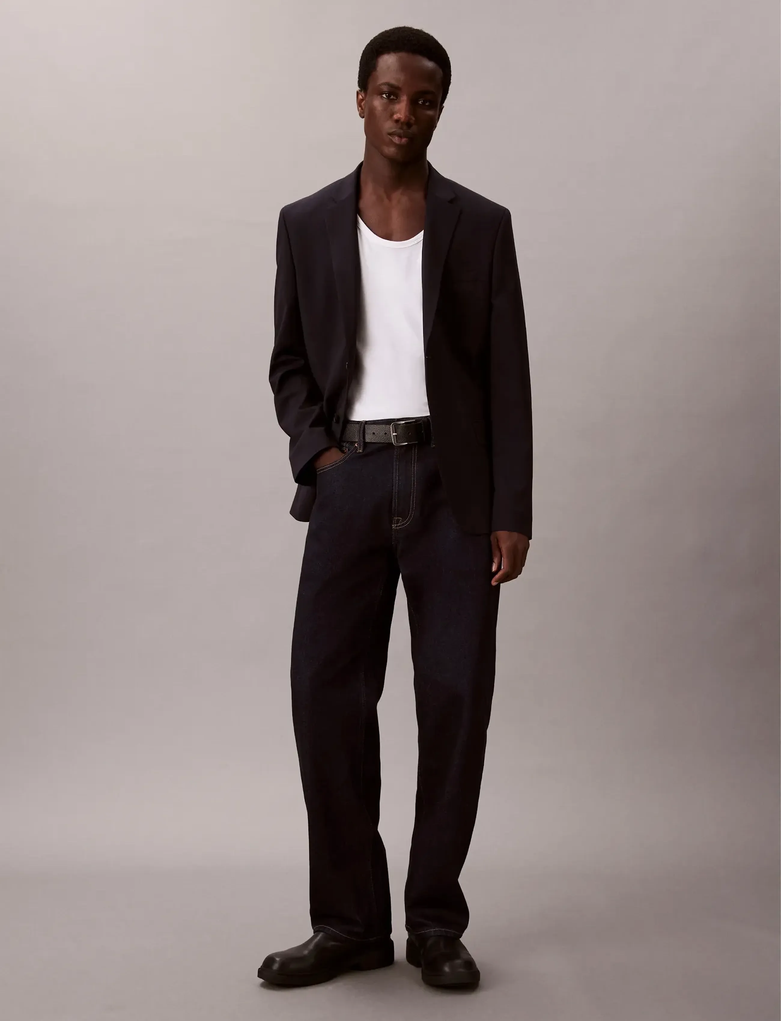 Calvin Klein Jeans 90S STRAIGHT CK CLASSIC RINSE JE - Denimkläder - CK CLASSIC RINSE / navy