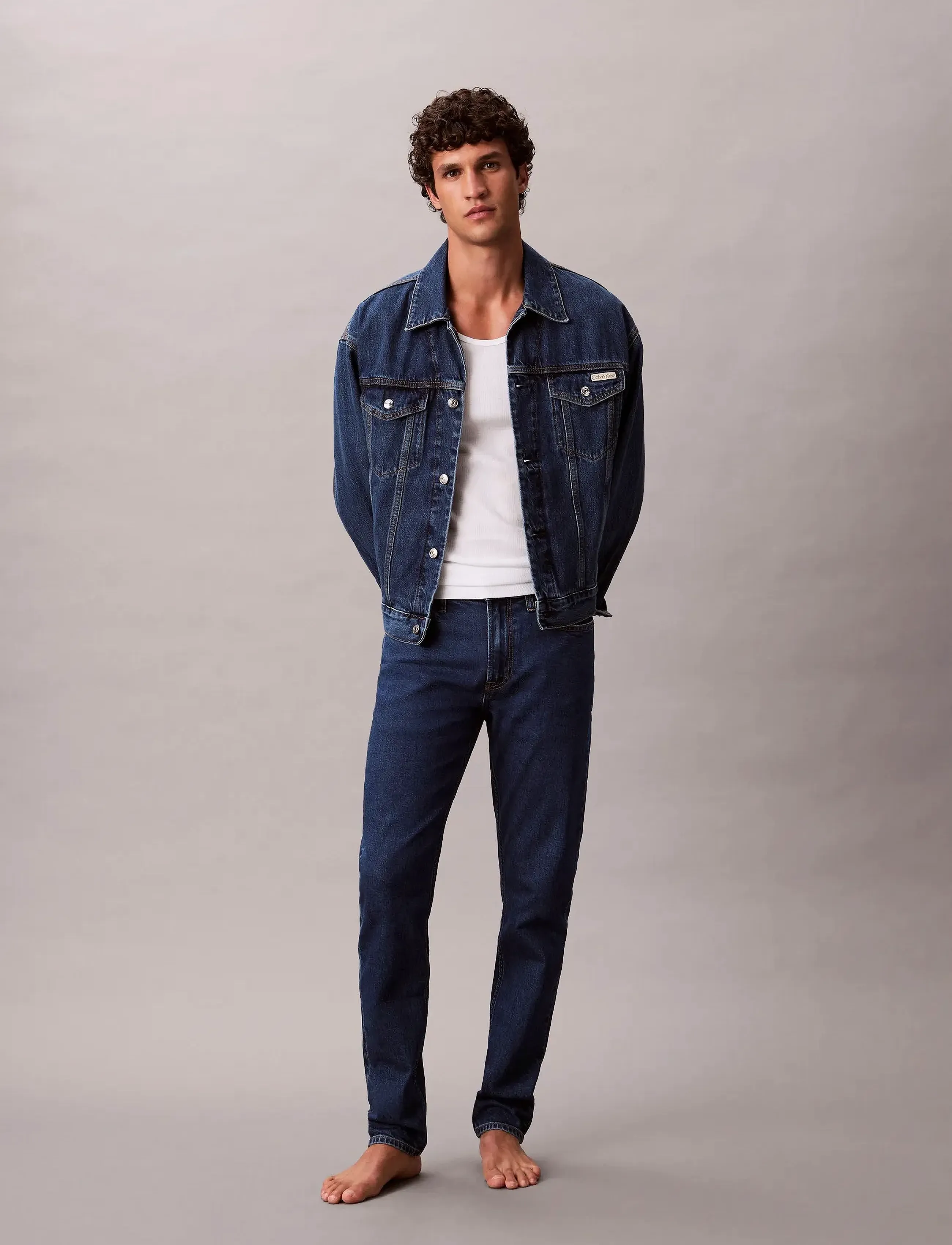 Calvin Klein Jeans Slim Taper Pacifico Jean, 31 x 32, Blue, Jeans > Tapered, Herre