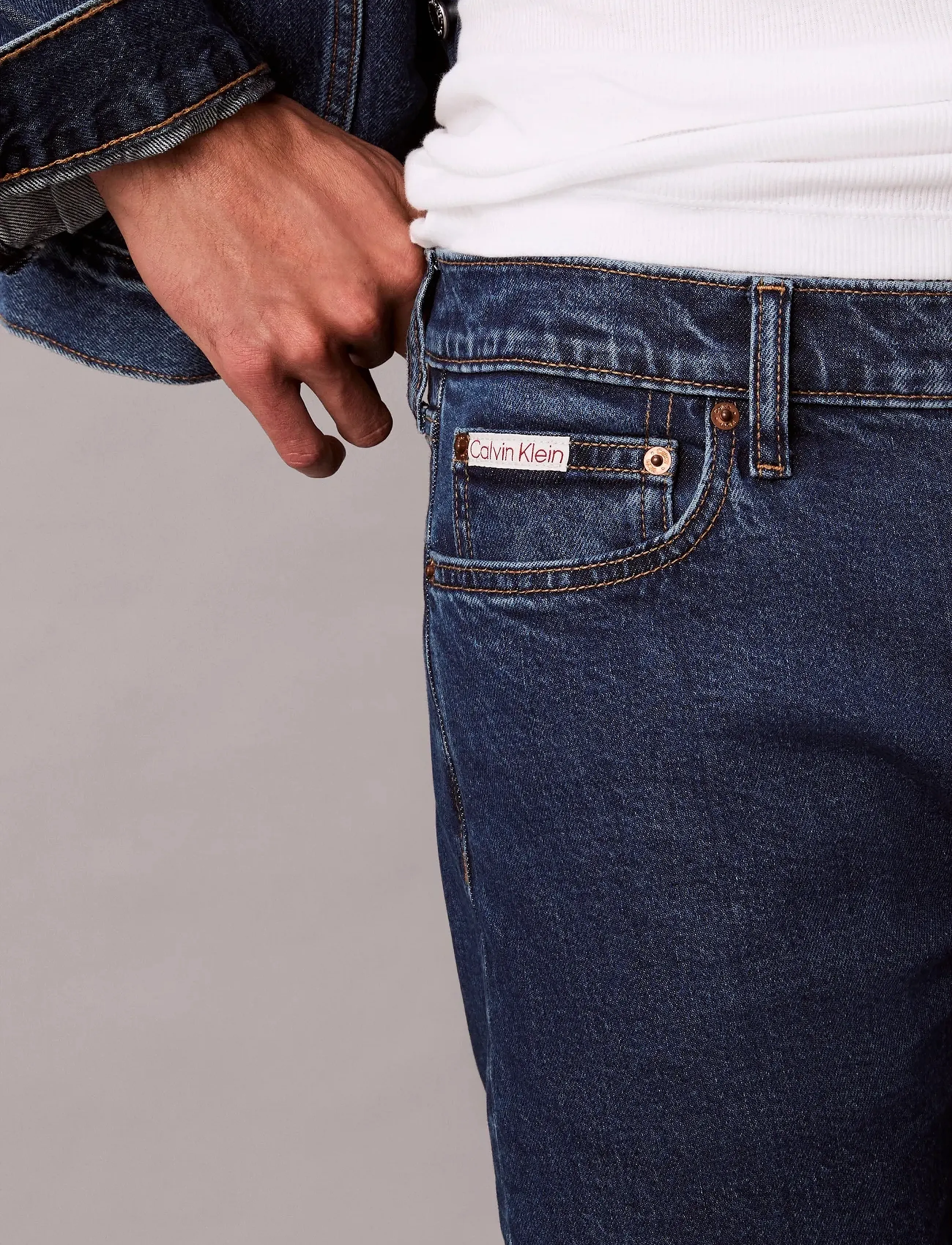 Calvin Klein Jeans - SLIM TAPER PACIFICO JEAN - tapered jeans - 002 pacifico - 4