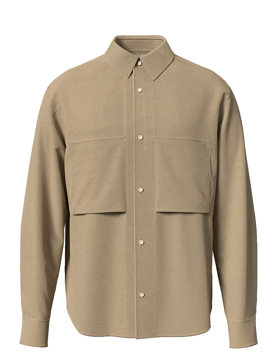 Calvin Klein Jeans - LS COTTON TWILL RELAXED OVERSHIR - overshirts - travertine - 1