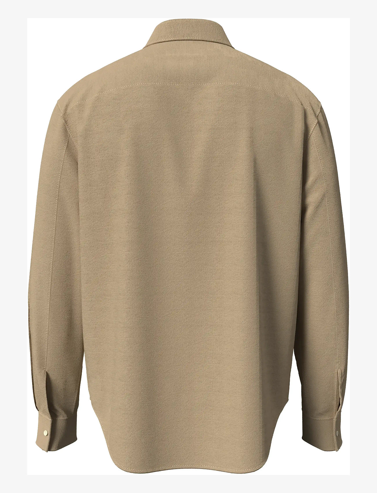 Calvin Klein Jeans - LS COTTON TWILL RELAXED OVERSHIR - yfirskyrtur - travertine - 1