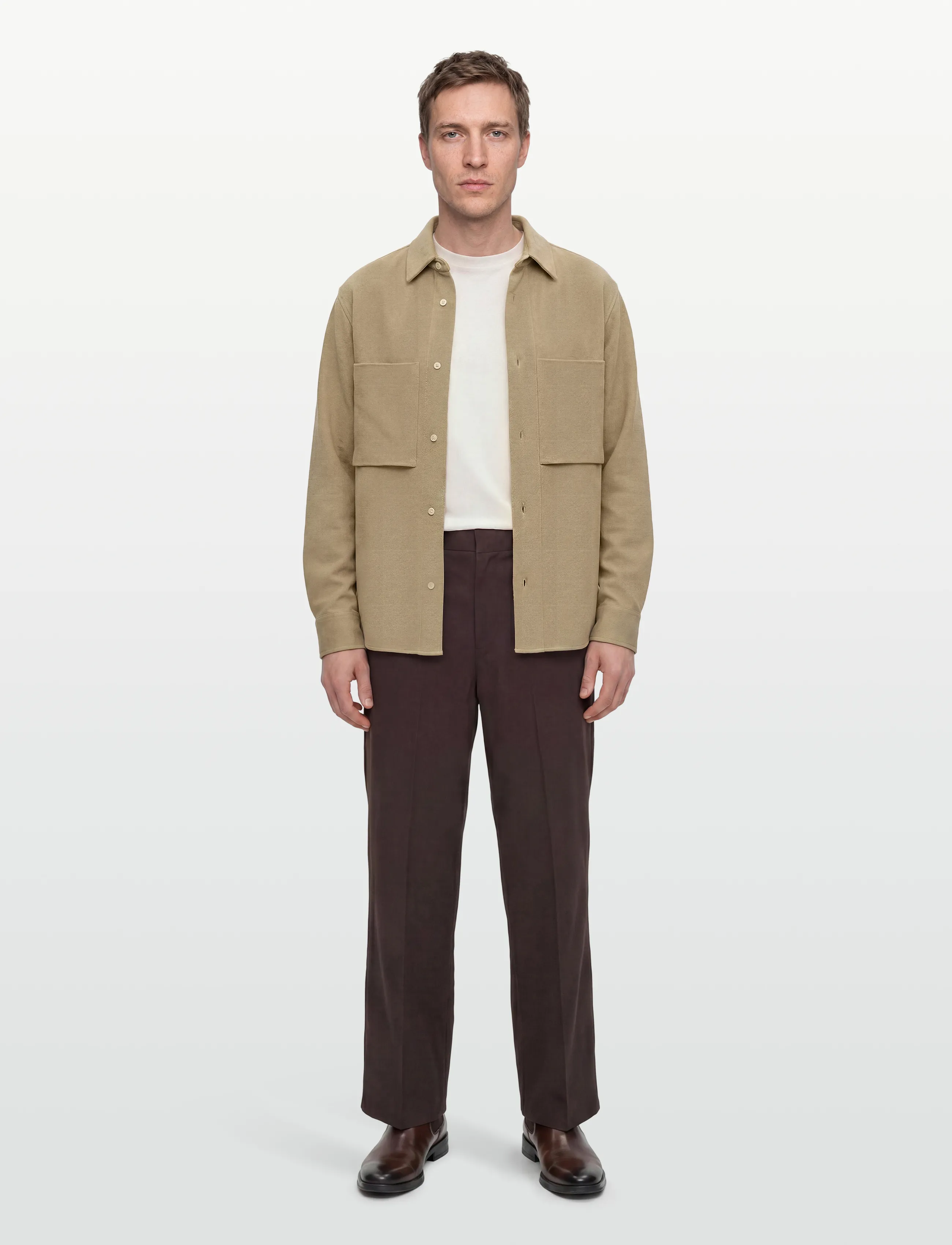 Calvin Klein Jeans Ls Cotton Twill Relaxed Overshir, Kvinder, Overshirt, Beige, Str: XL