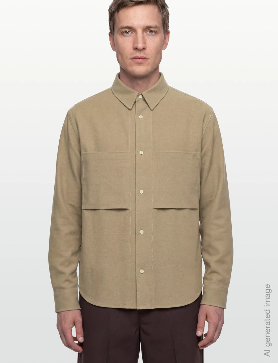 Calvin Klein Jeans - LS COTTON TWILL RELAXED OVERSHIR - overshirts - travertine - 3