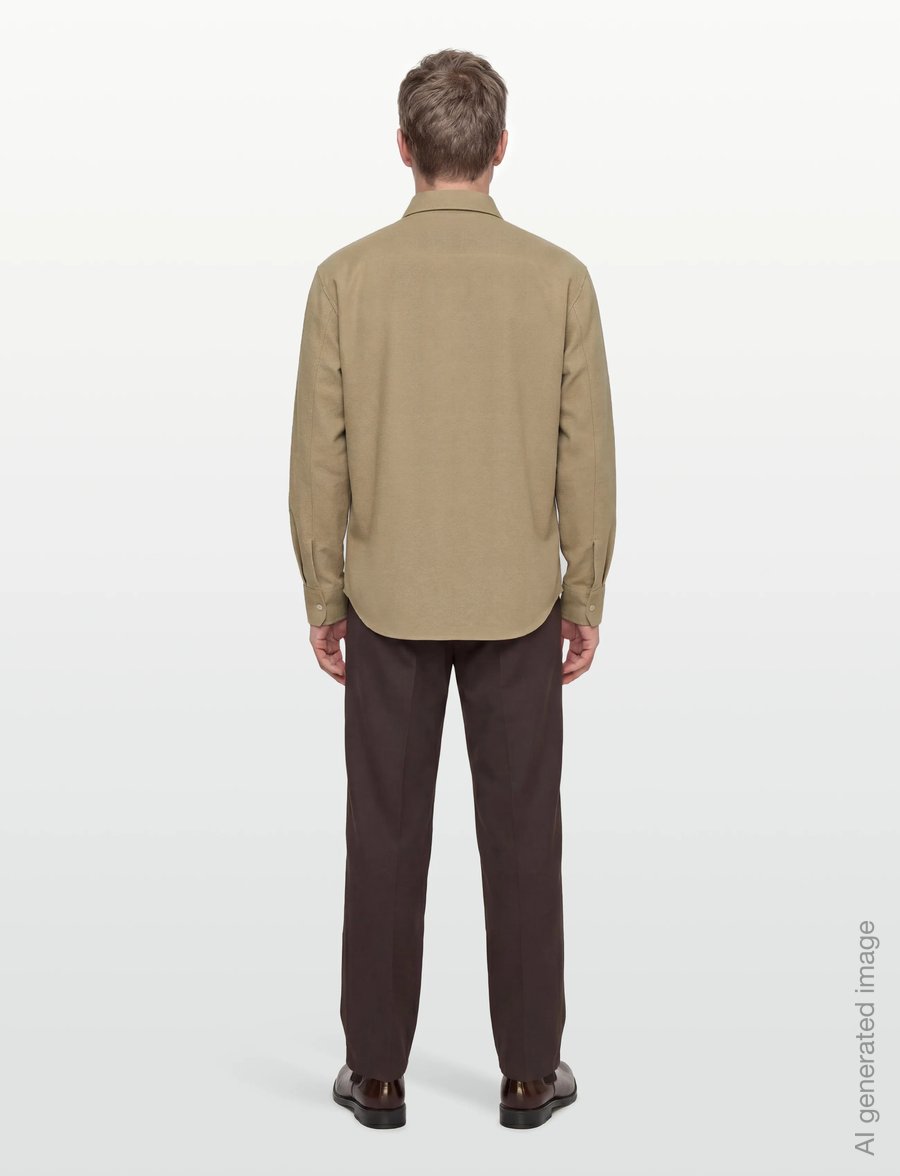 Calvin Klein Jeans - LS COTTON TWILL RELAXED OVERSHIR - overshirts - travertine - 4