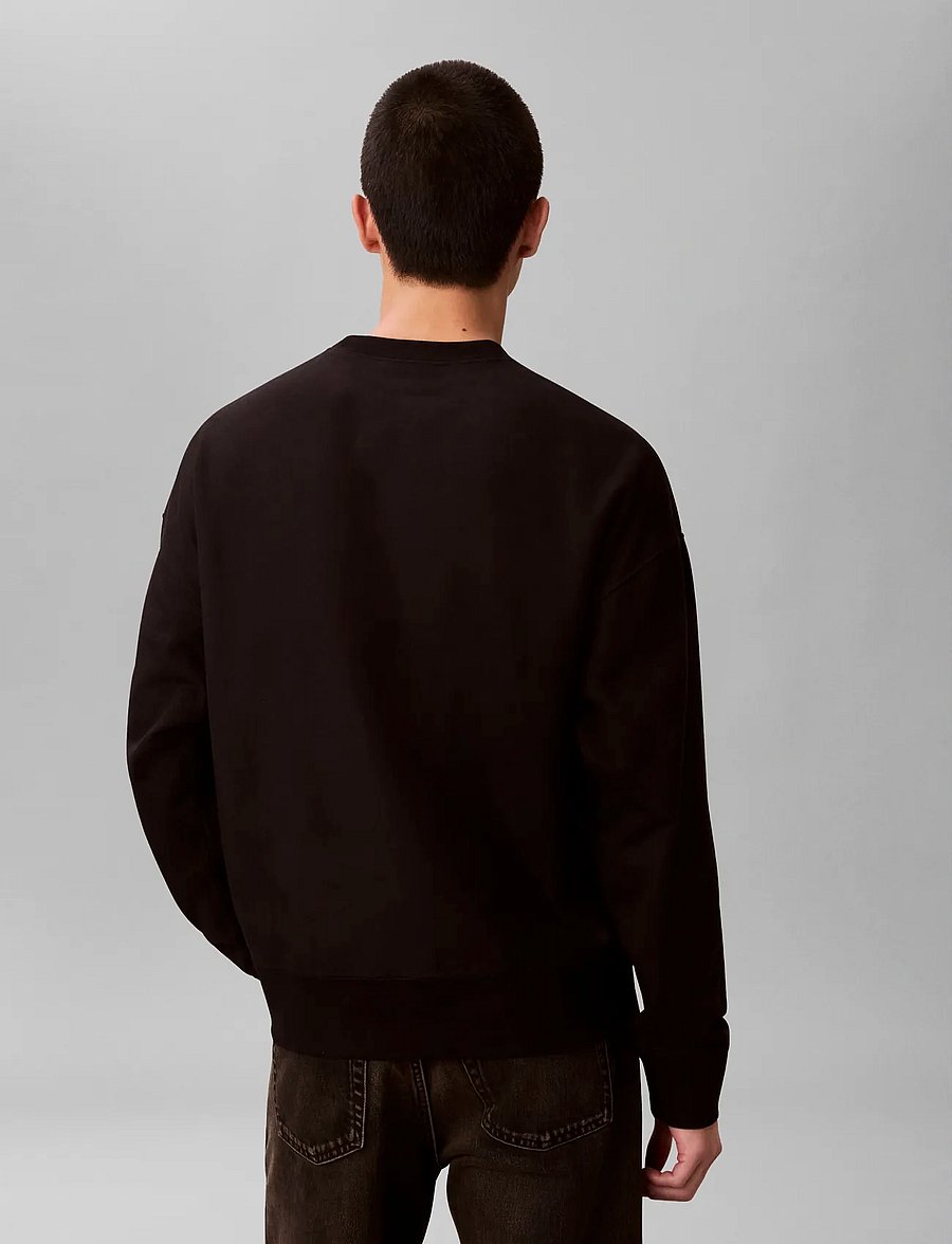 Calvin Klein Jeans - PREMIUM TRI-COLOR MONOLOGO CN SW - sweatshirts - black - 3