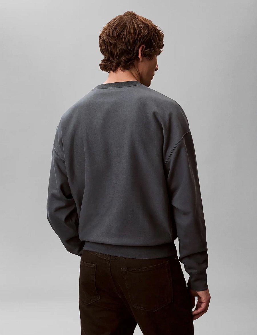 Calvin Klein Jeans - PREMIUM TRI-COLOR MONOLOGO CN SW - hettupeysur - harlem night blue - 3