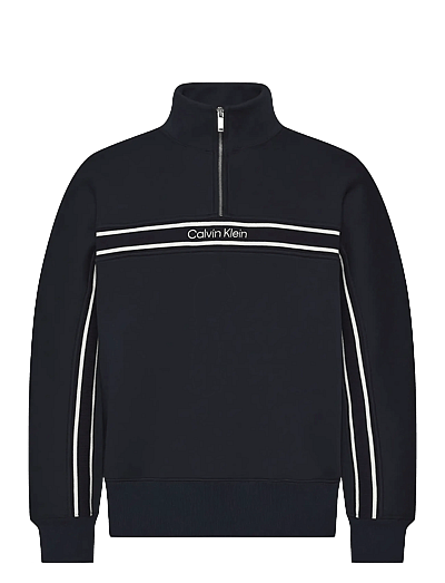 Ls Cotton Spacer Stripe Rib Qtr - Sweatshirts