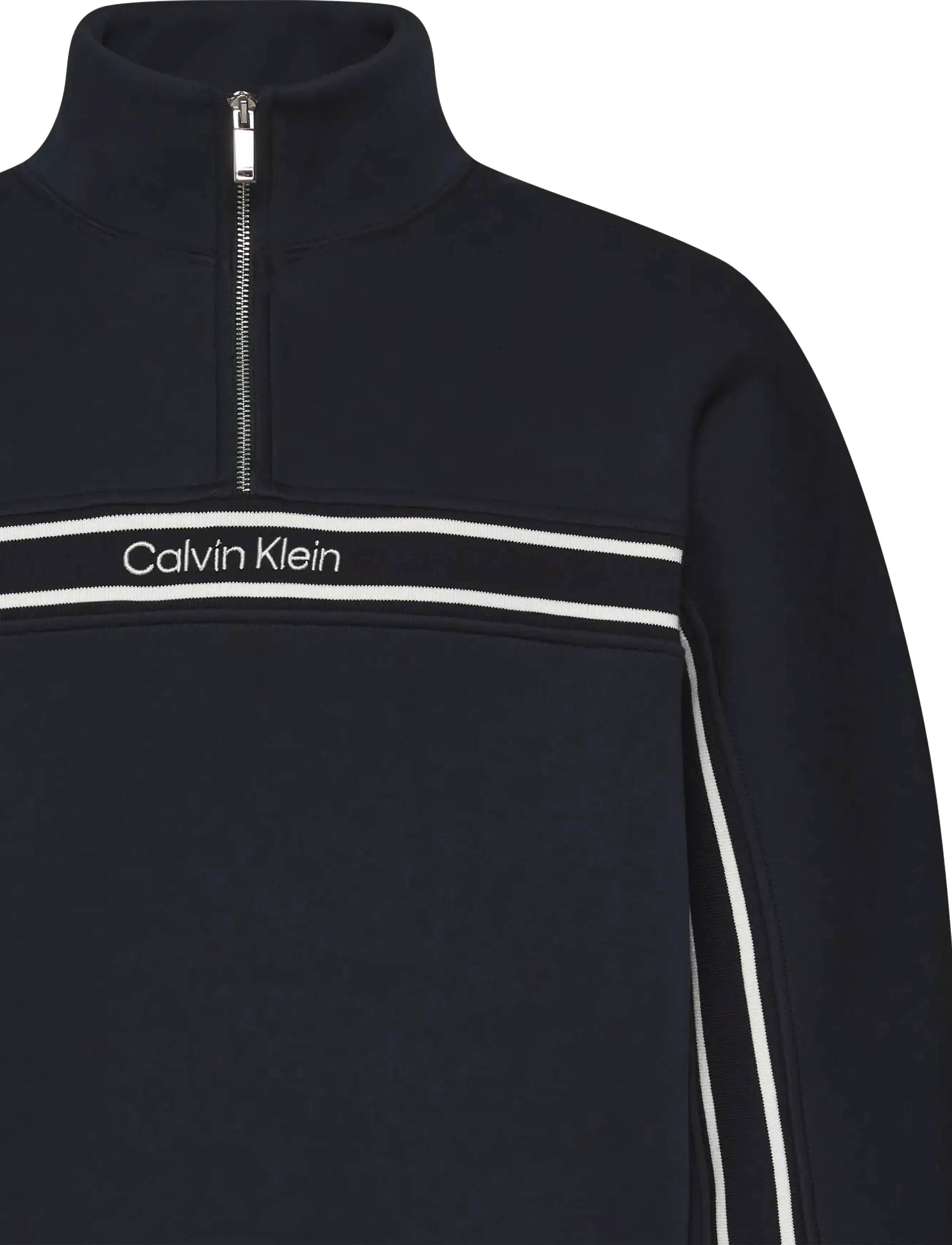 Calvin Klein Jeans - LS COTTON SPACER STRIPE RIB QTR - oberteile - dark sapphire - 2