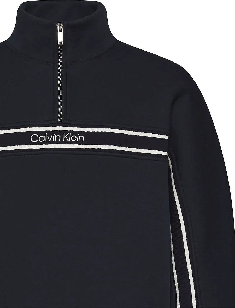 Calvin Klein Jeans - LS COTTON SPACER STRIPE RIB QTR - oberteile - dark sapphire - 2