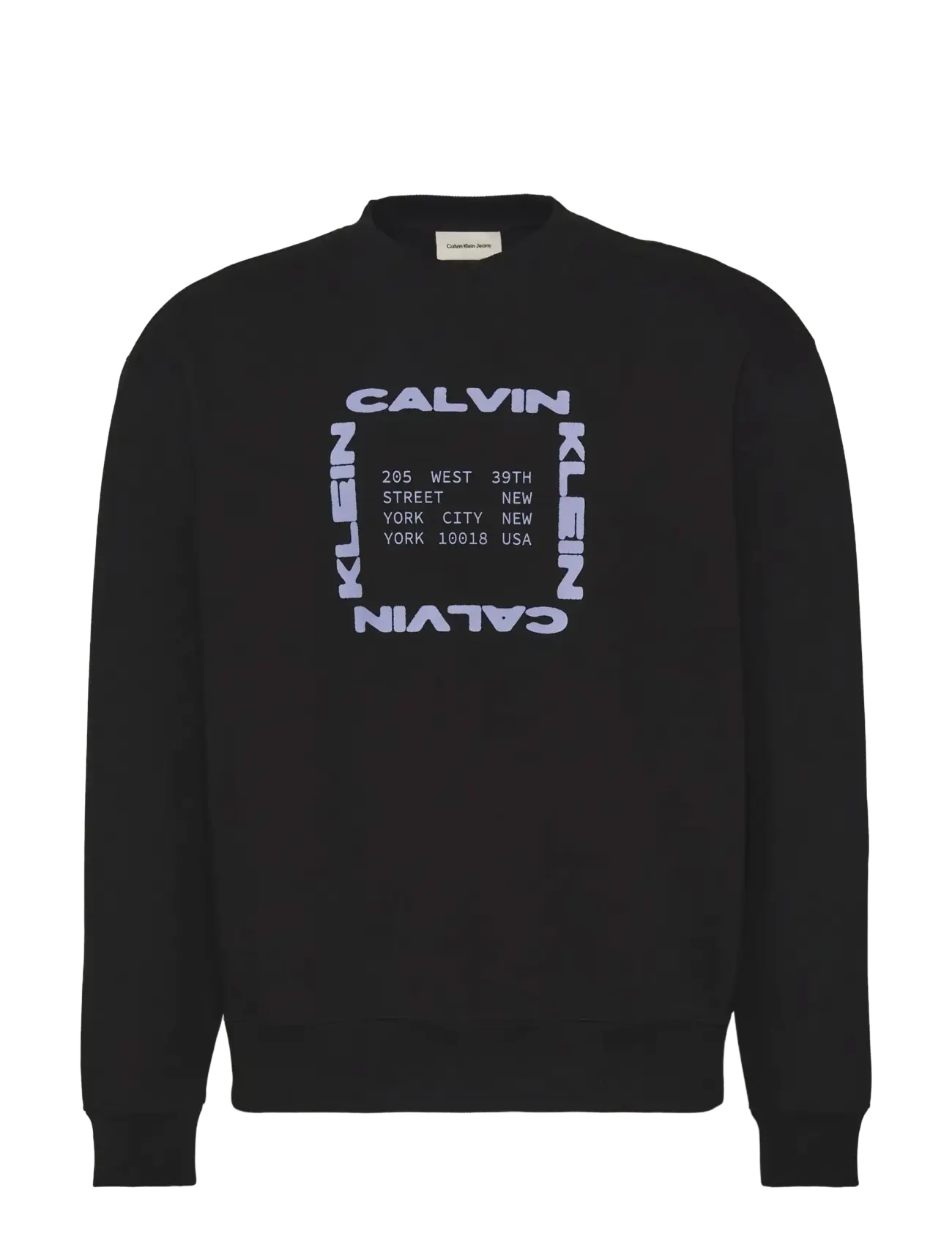 Calvin Klein Jeans LS EU 350TERRY GRAPHIC CN SWTSHR - Sweatshirts & hættetrøjer - BLACK / black