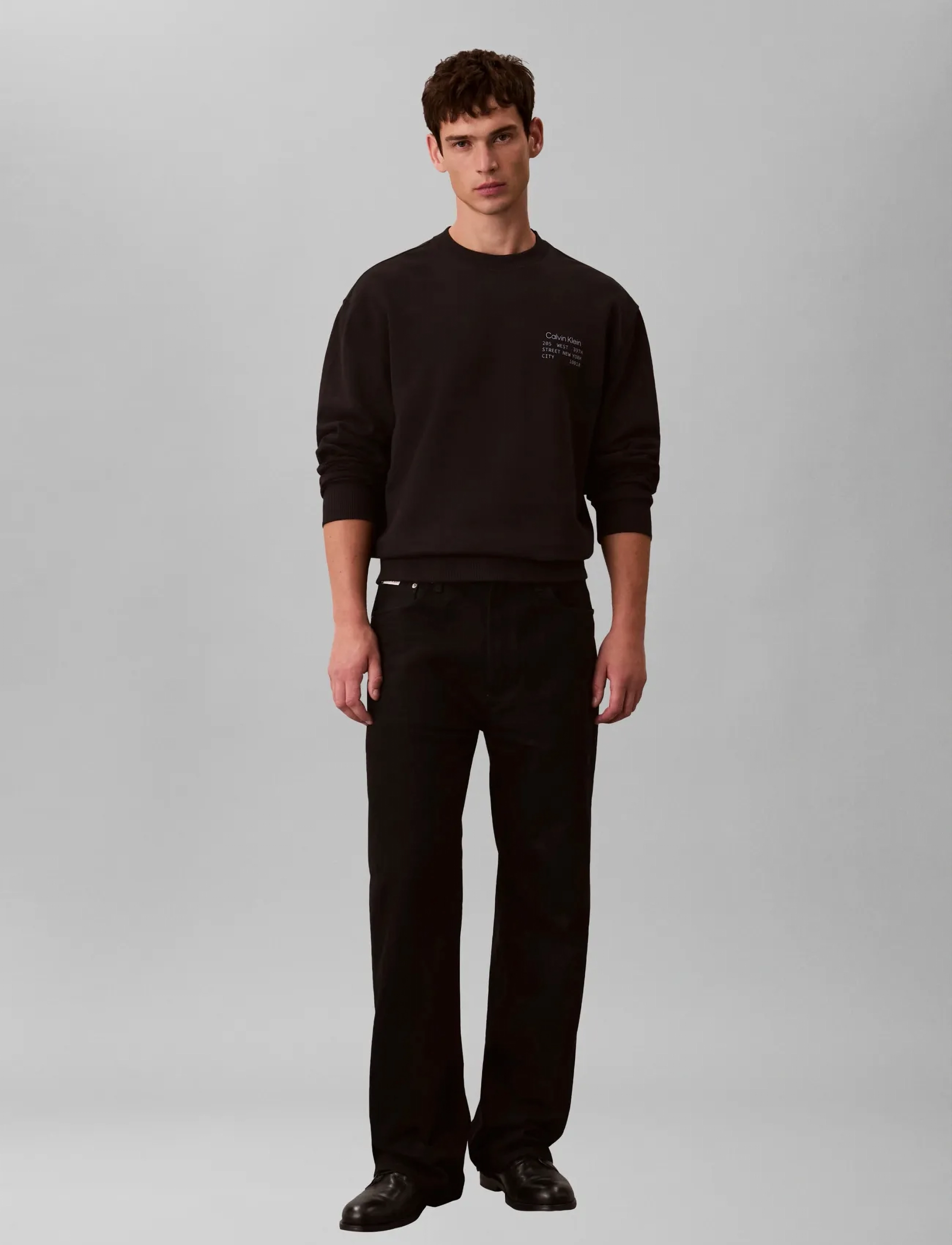 Calvin Klein Jeans - LS EU 350TERRY GRAPHIC CN SWTSHR - nach stil kaufen - black - 2
