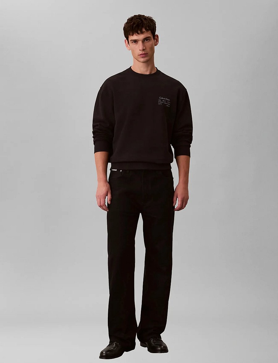 Calvin Klein Jeans - LS EU 350TERRY GRAPHIC CN SWTSHR - nach stil kaufen - black - 2