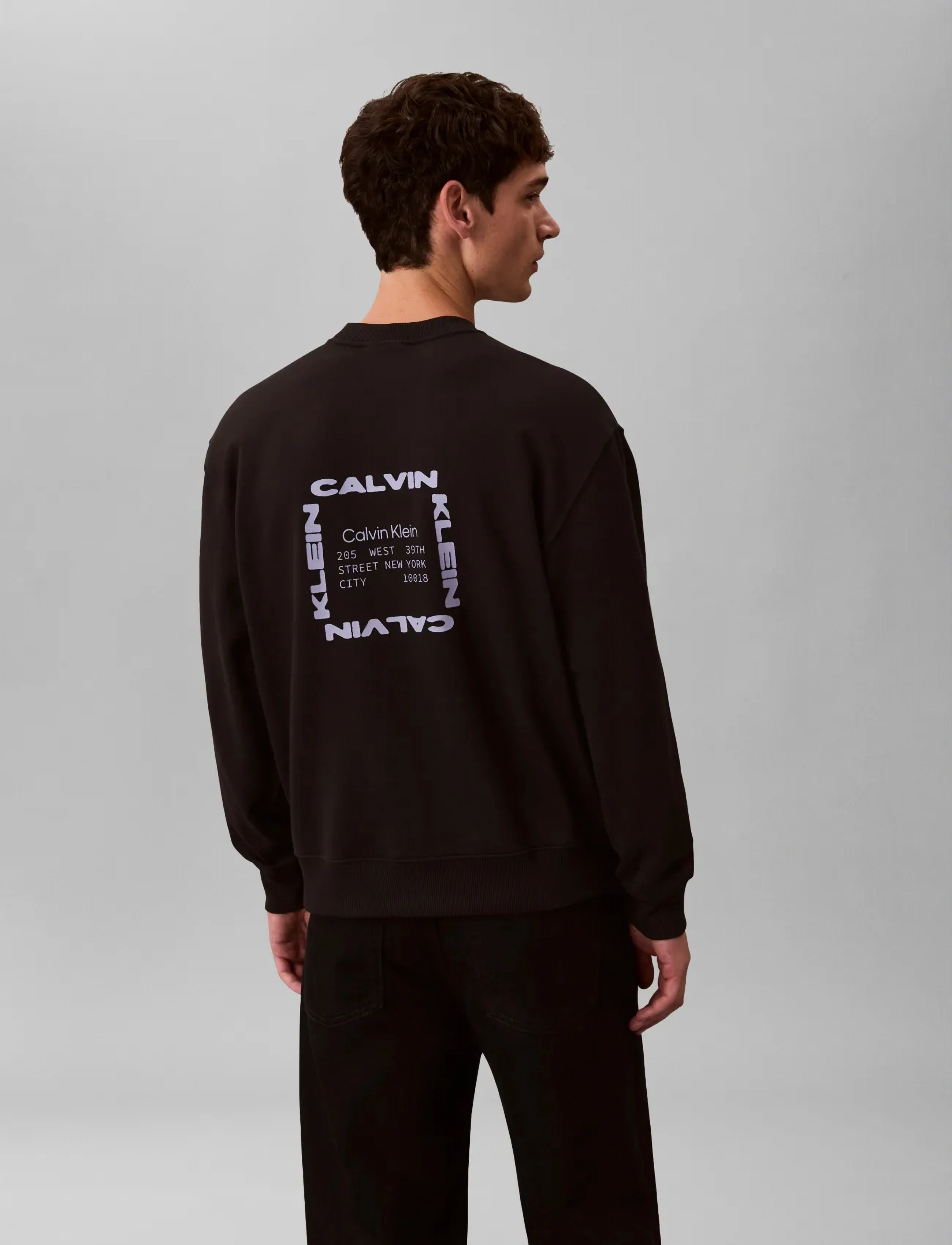 Calvin Klein Jeans - LS EU 350TERRY GRAPHIC CN SWTSHR - nach stil kaufen - black - 3