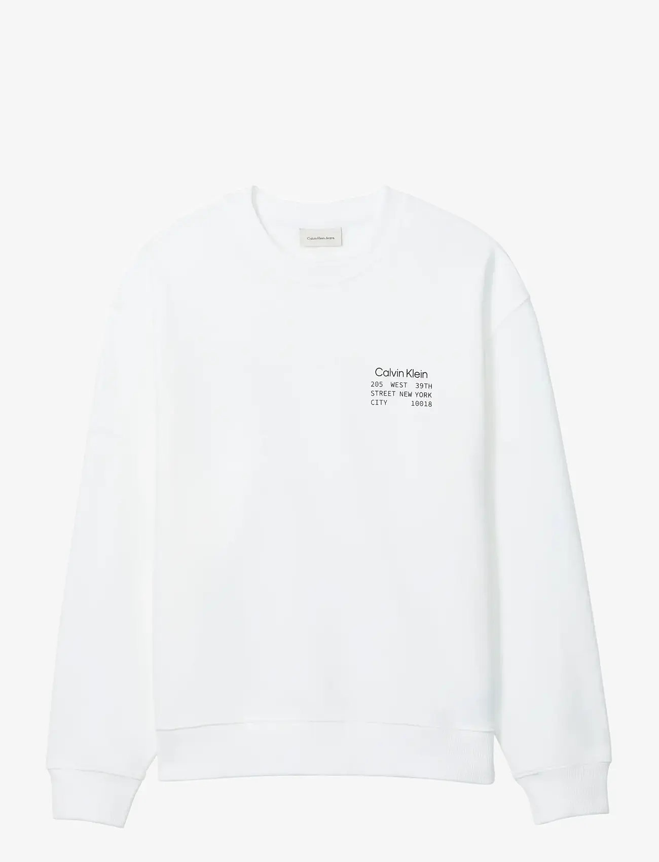 Calvin Klein Jeans - LS EU 350TERRY GRAPHIC CN SWTSHR - shop efter stil - bright white - 1