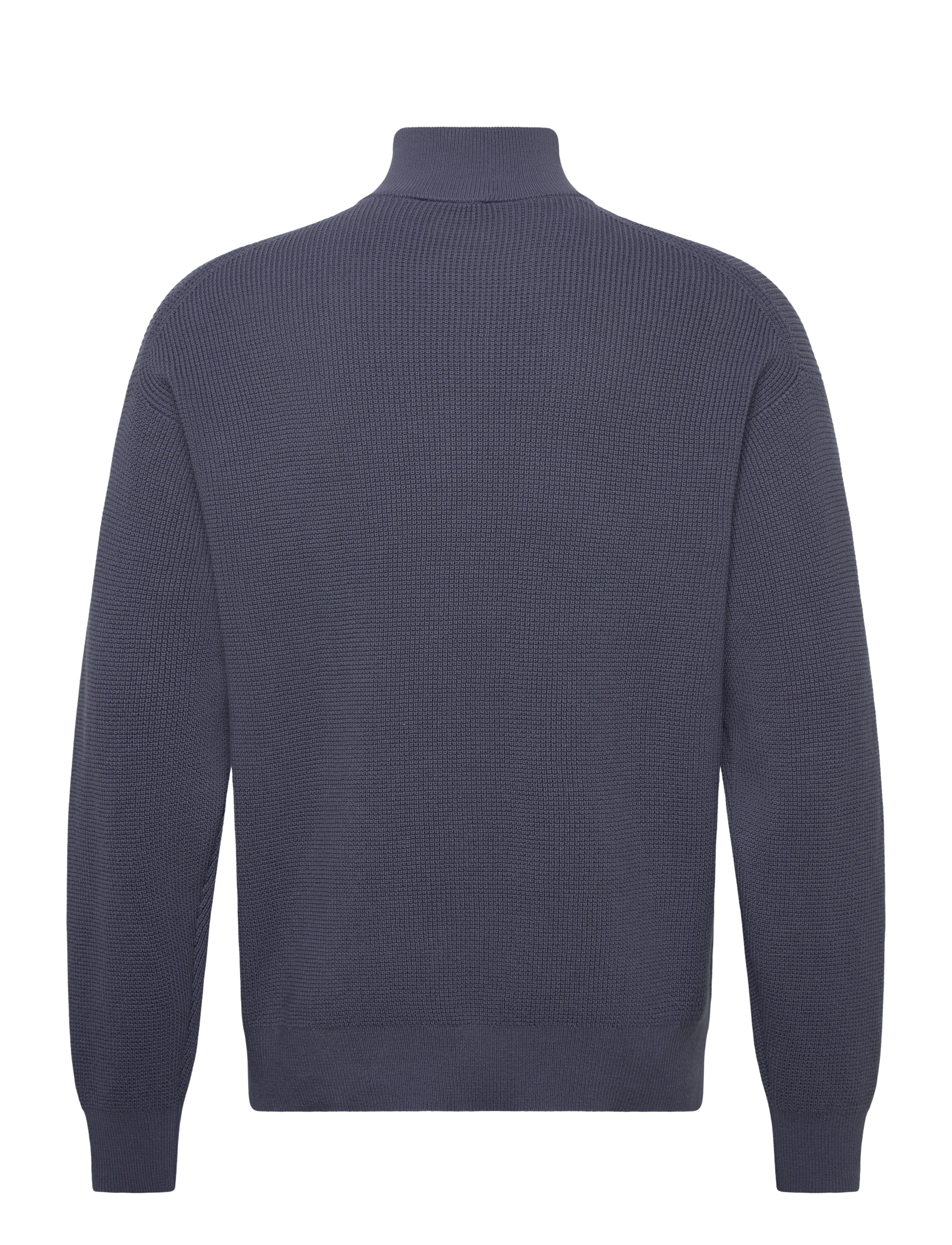 Calvin Klein Jeans - LS EZ COTTON WAFFLE QUARTER ZIP - halfzip strik - blue nomad - 1