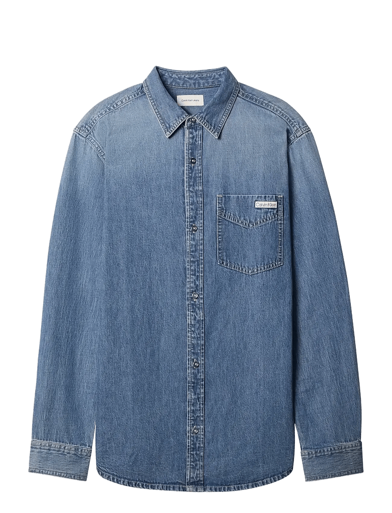 Calvin Klein Jeans - ESSNTL CLSSC CK VINTAGE INDIGO S - teksasärgid - ck vintage indigo - 1