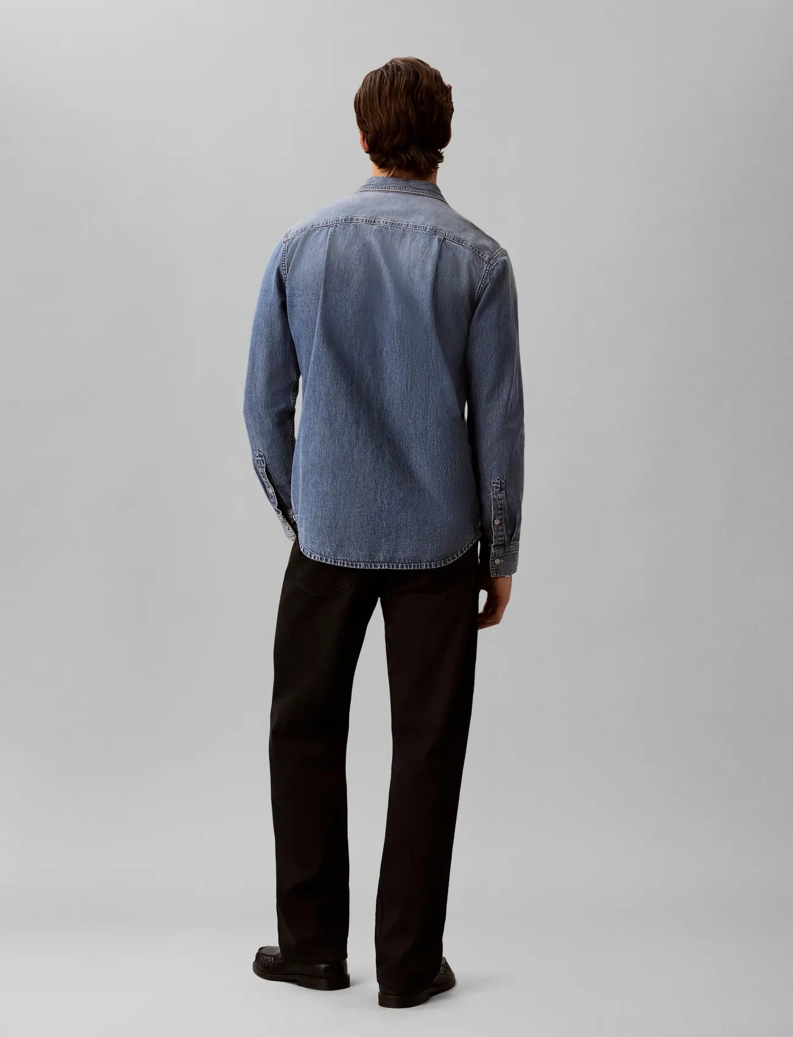 Calvin Klein Jeans - ESSNTL CLSSC CK VINTAGE INDIGO S - chemises en jean - ck vintage indigo - 2