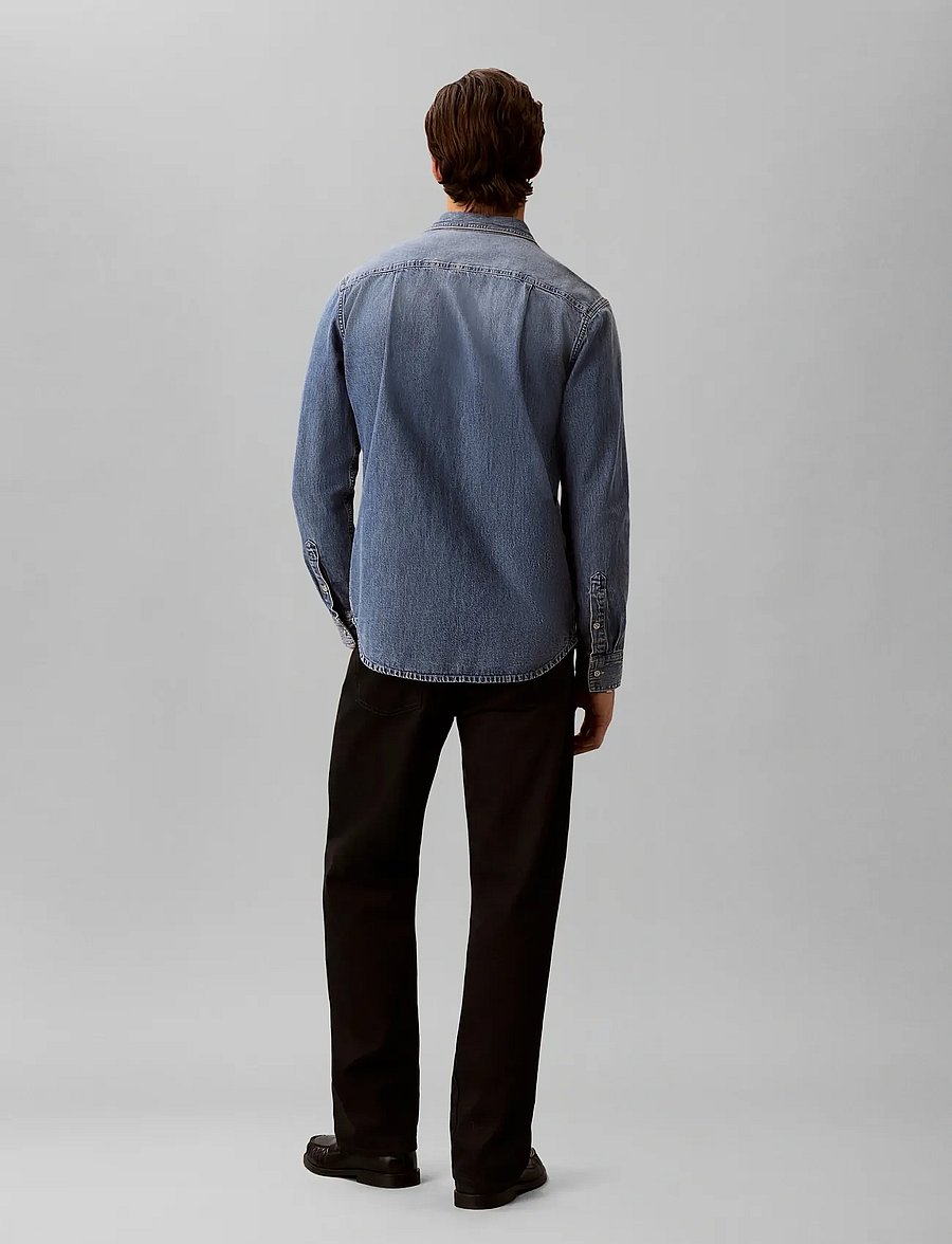 Calvin Klein Jeans - CK VINT INDIGO CASUAL ESS SHIRT - chemises en jean - ck vintage indigo - 2