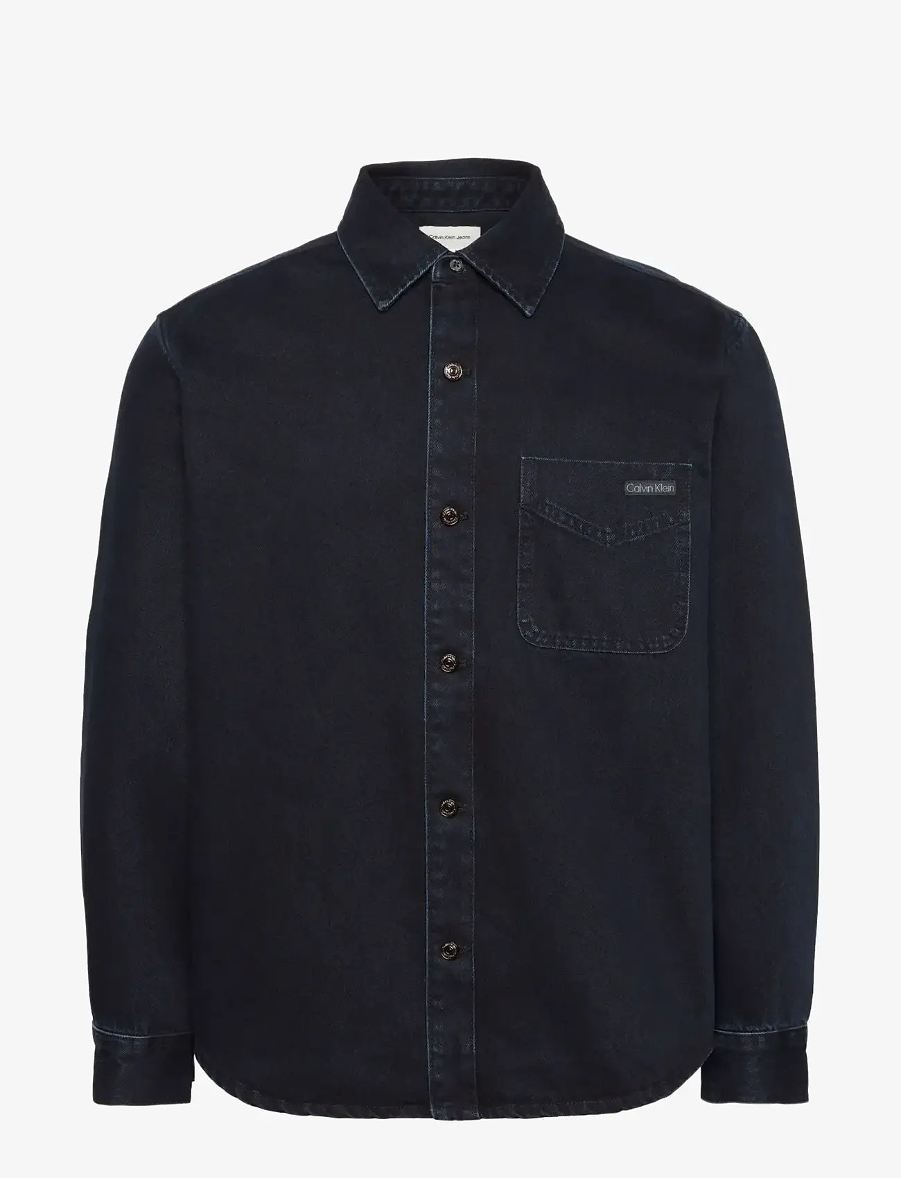 Calvin Klein Jeans - BLUE BLACK STONE 90S OVERSHIRT - denimskjorter - blue black stone - 1