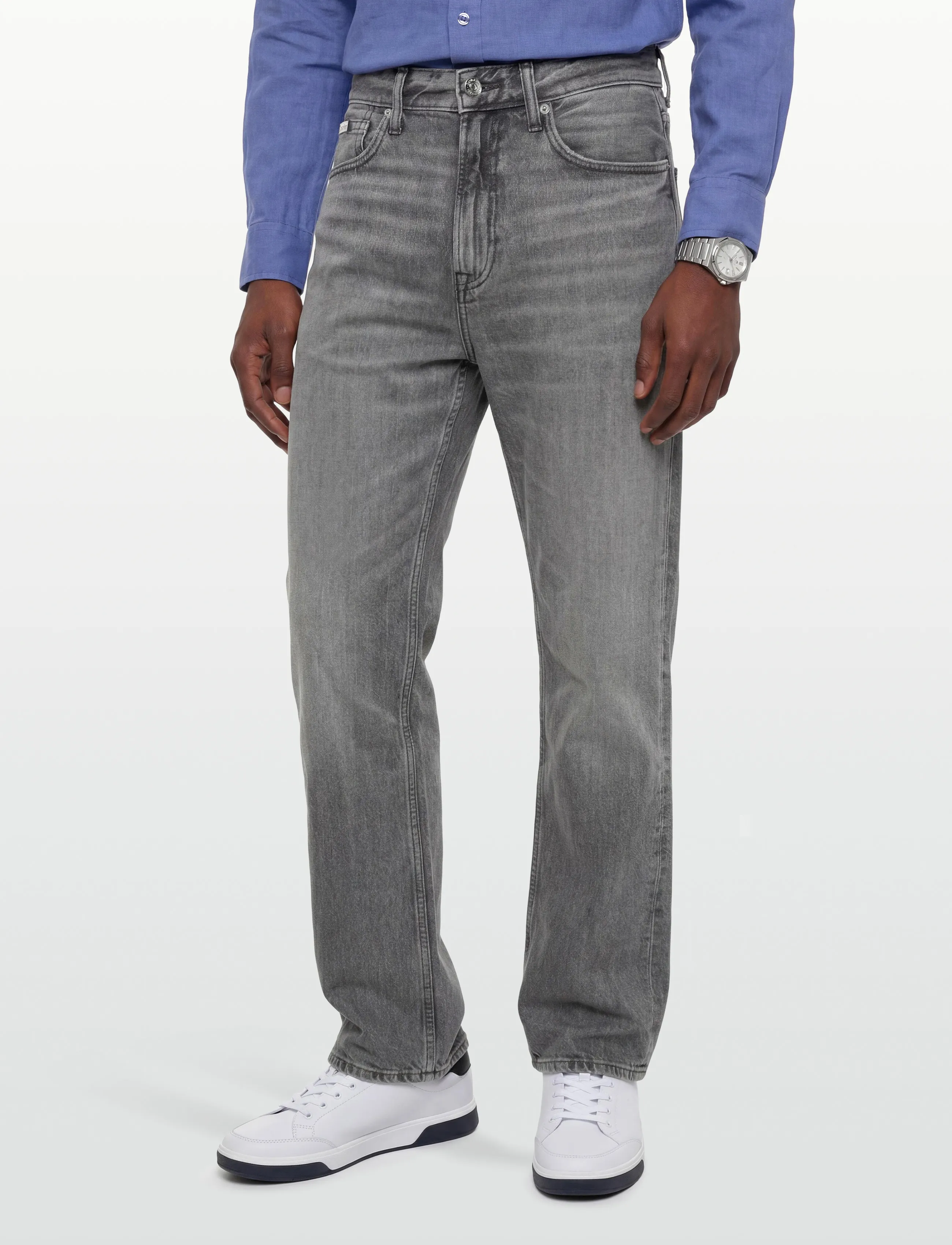 Calvin Klein Jeans - 90S STRAIGHT METEORITE TENCEL JE - tavalised teksad - meteorite - 3