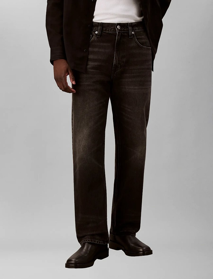Calvin Klein Jeans - 90S STRAIGHT KLEIN BLACK JEAN - regular jeans - klein black - 0