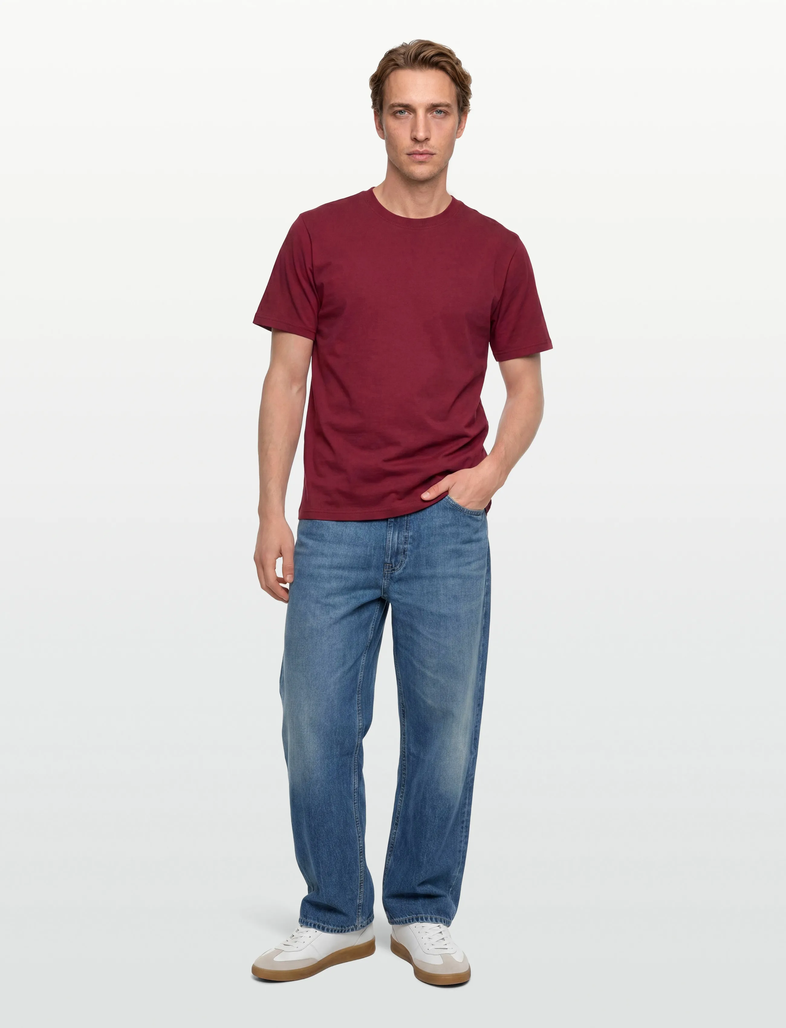Calvin Klein Jeans Barrel Lucky Star Jean, 34, Jeans, Blau - Relaxed, Männerswear