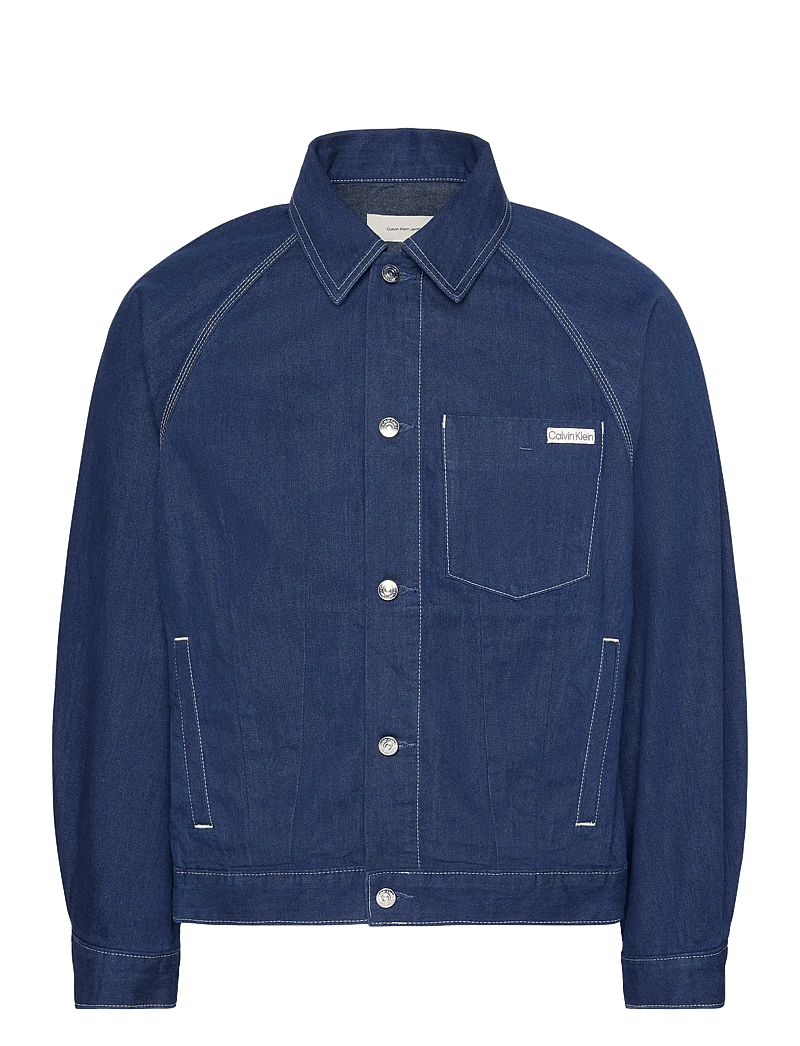 Calvin Klein Jeans - DARTED WORKWEAR JACKET SHURIKEN - spring jackets - shuriken rinse - 0