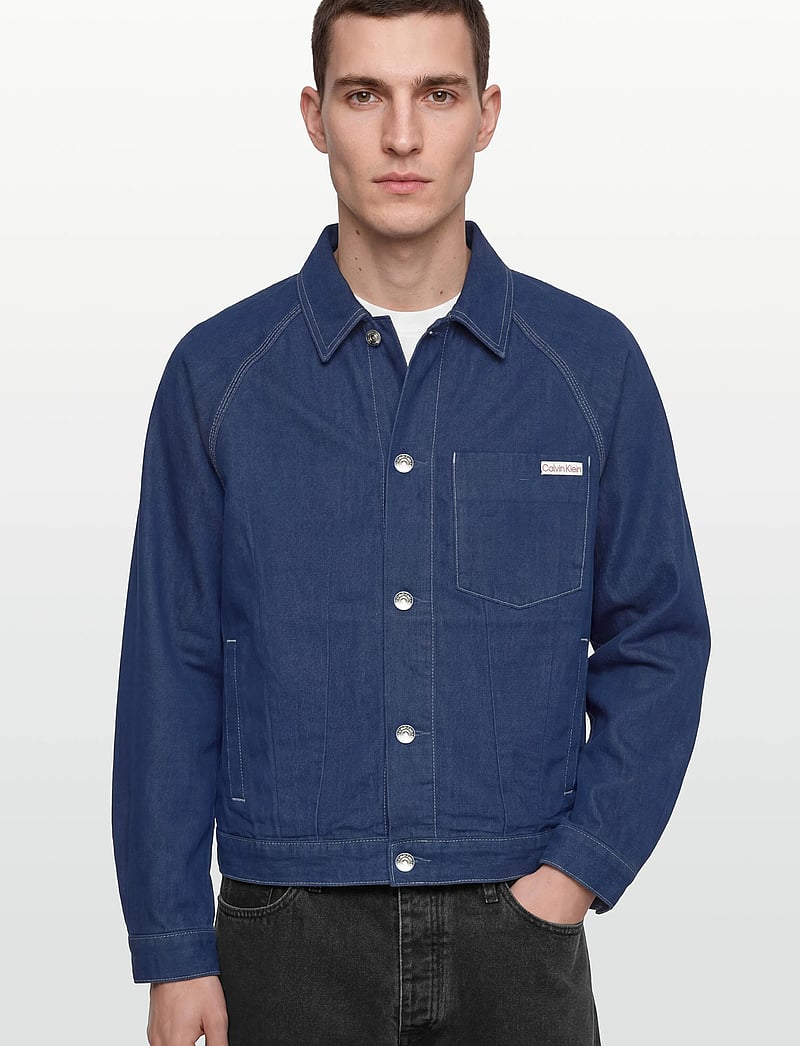 Calvin Klein Jeans - DARTED WORKWEAR JACKET SHURIKEN - forårsjakker - shuriken rinse - 3