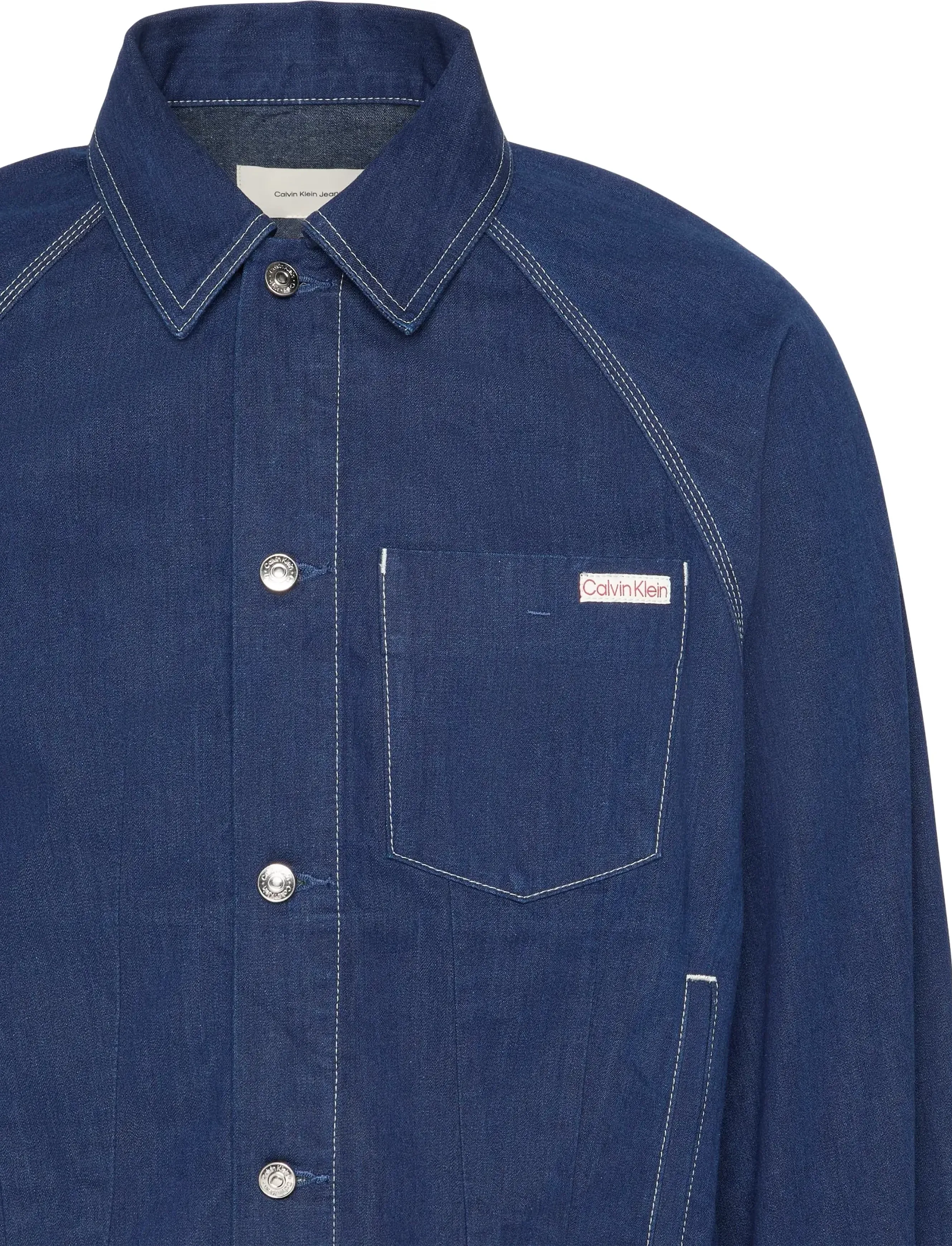 Calvin Klein Jeans - DARTED WORKWEAR JACKET SHURIKEN - forårsjakker - shuriken rinse - 5