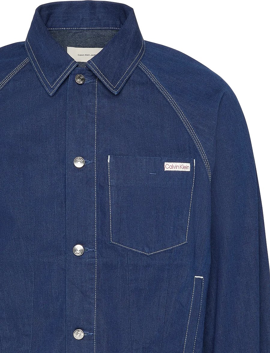 Calvin Klein Jeans - DARTED WORKWEAR JACKET SHURIKEN - forårsjakker - shuriken rinse - 5