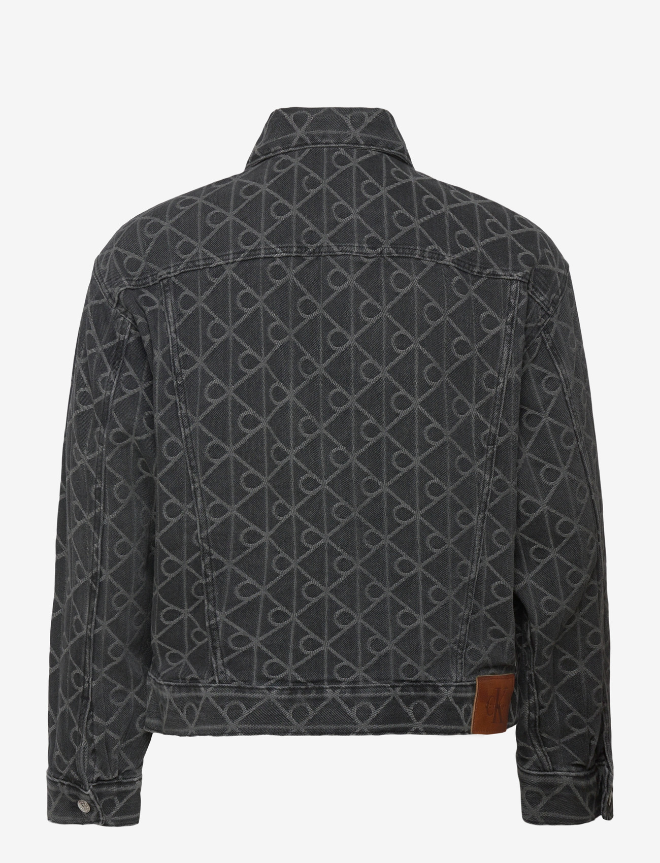 Calvin Klein Jeans - 90S BLACK EMBLEM JACQUARD TRUCKE - ungefütterte denimjacken - black emblem - 2