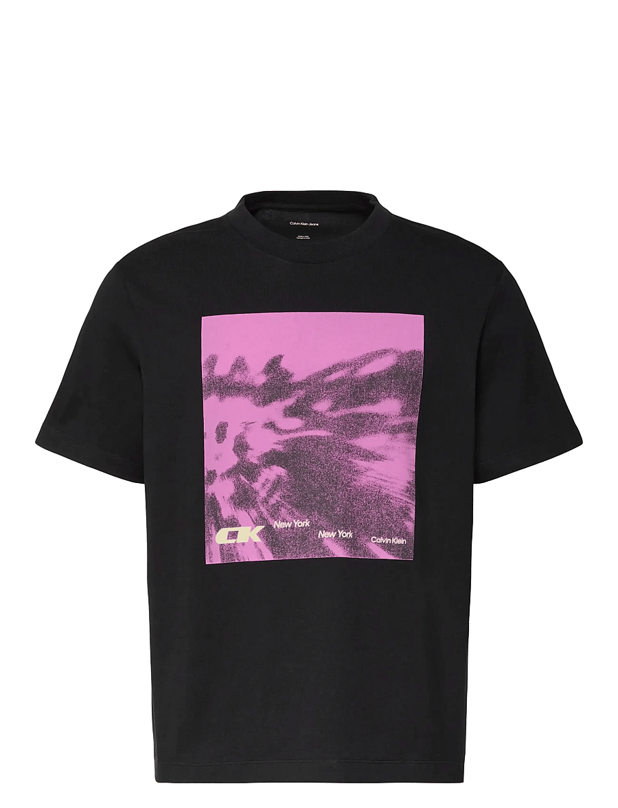 Calvin Klein Jeans - SS 20S 5AM CK FLORAL ABST GRAPHI - t-shirts - black - 1