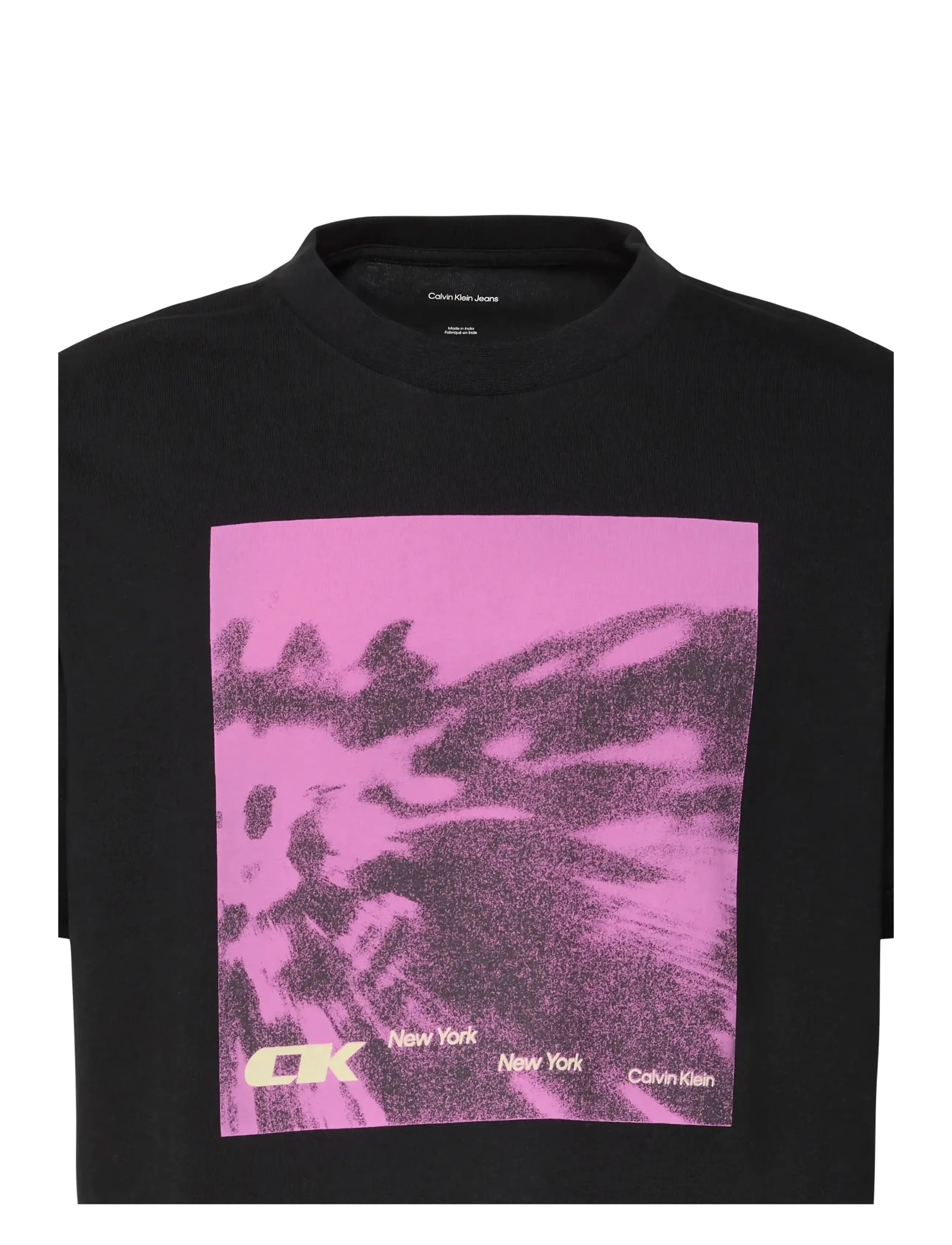 Calvin Klein Jeans - SS 20S 5AM CK FLORAL ABST GRAPHI - t-shirts - black - 3
