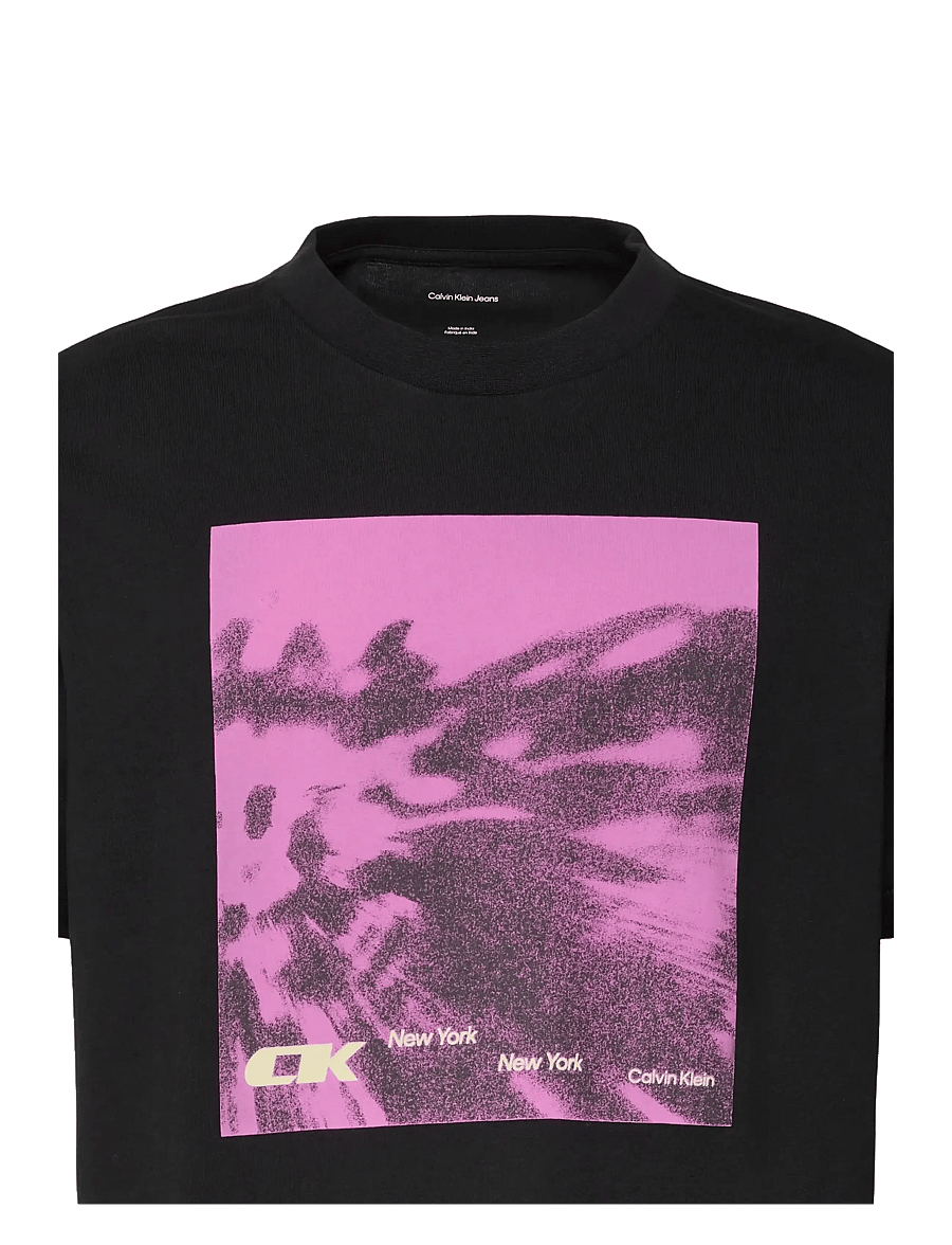 Calvin Klein Jeans - SS 20S 5AM CK FLORAL ABST GRAPHI - t-shirts - black - 3