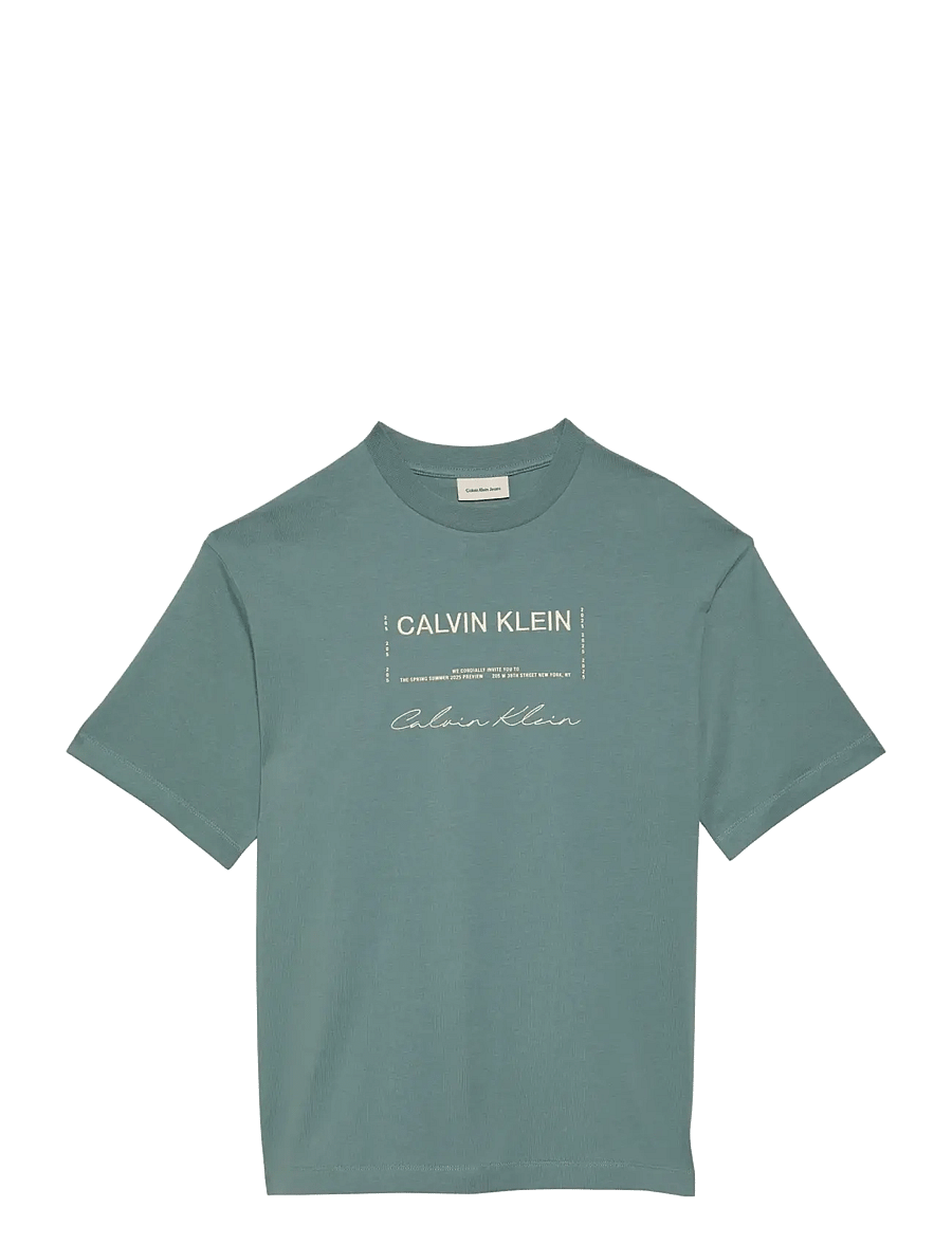 Calvin Klein Jeans - 16S APRIL GRAPHIC SEASONAL FASHI - short-sleeved t-shirts - frosted spruce - 1
