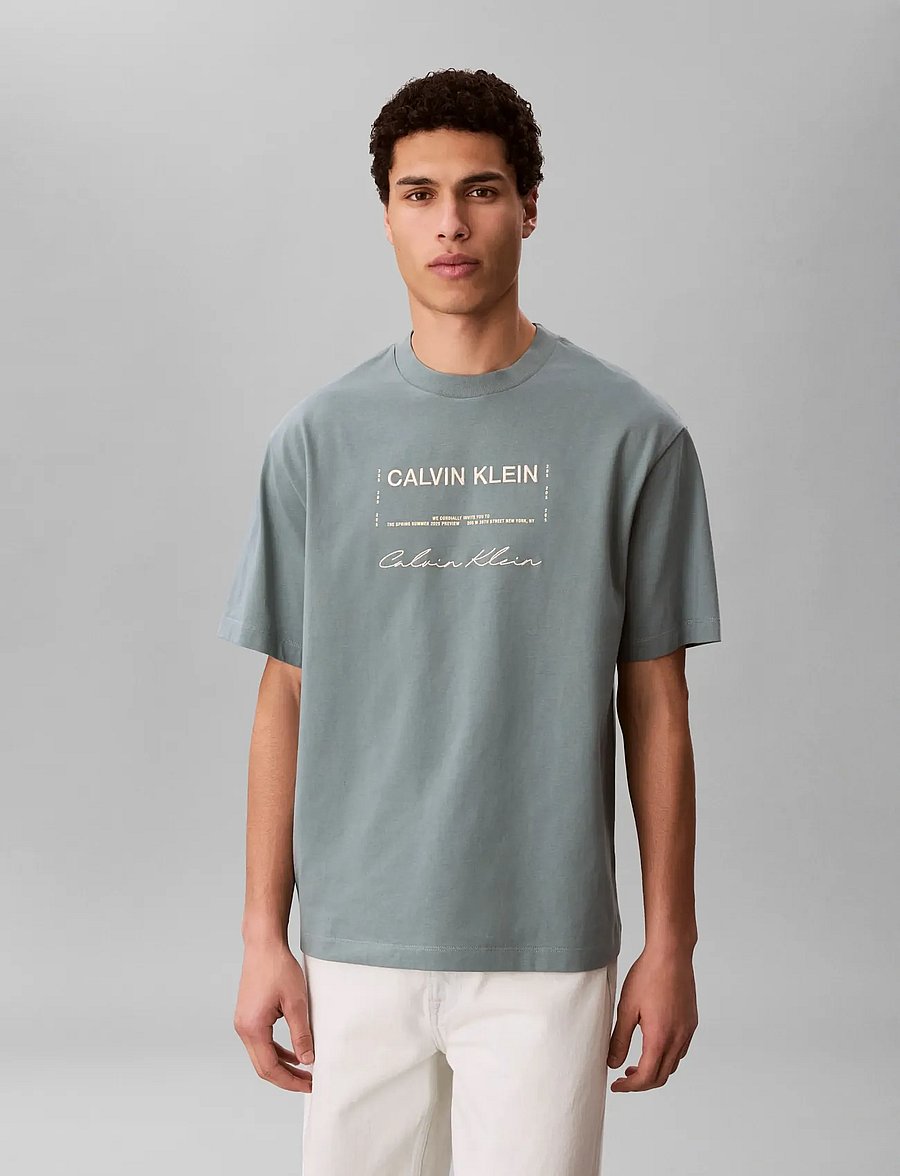 Calvin Klein Jeans - 16S APRIL GRAPHIC SEASONAL FASHI - short-sleeved t-shirts - frosted spruce - 3