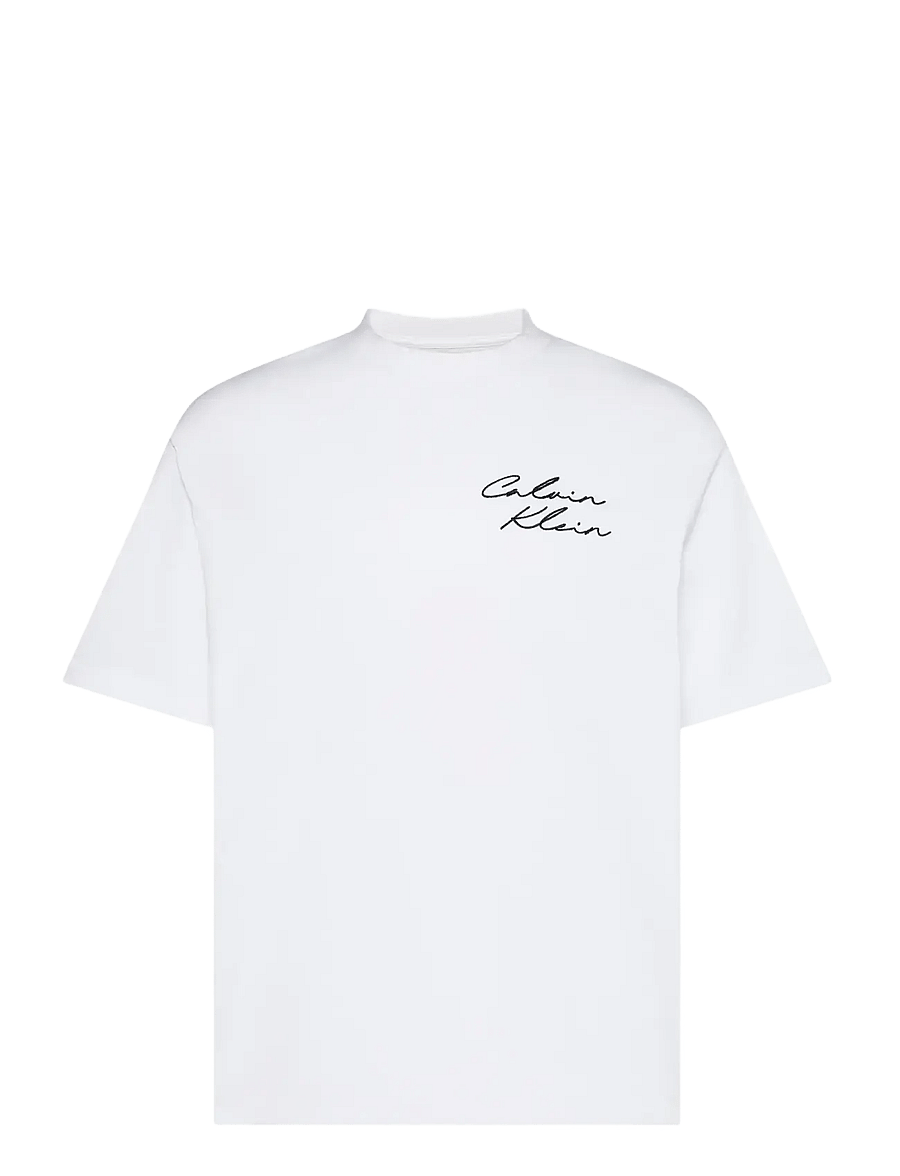 Calvin Klein Jeans - 16S APRIL GRAPHIC SEASONAL FASHI - kurzärmelige t-shirts - bright white - 1