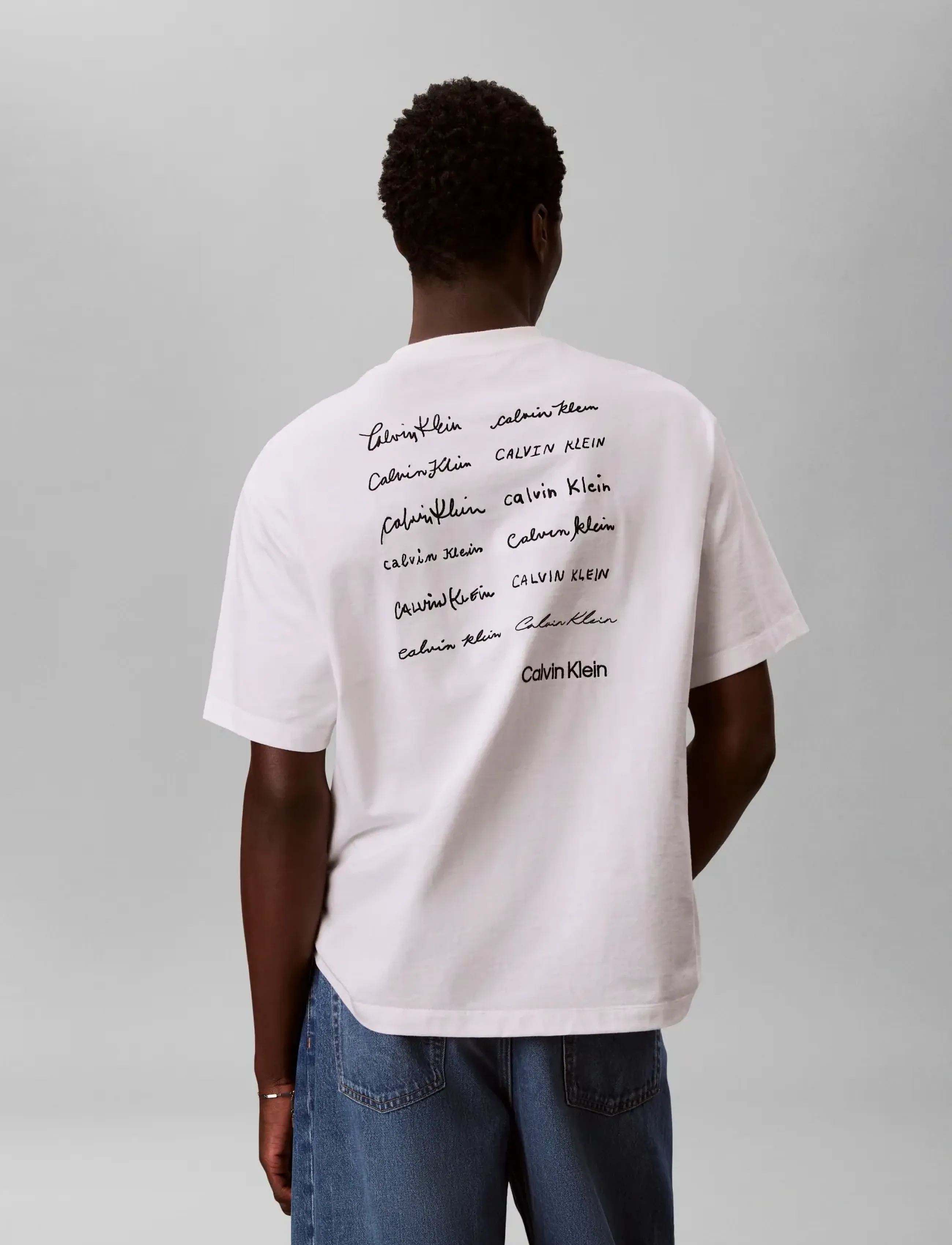 Calvin Klein Jeans - 16S APRIL GRAPHIC SEASONAL FASHI - kortærmede t-shirts - bright white - 2